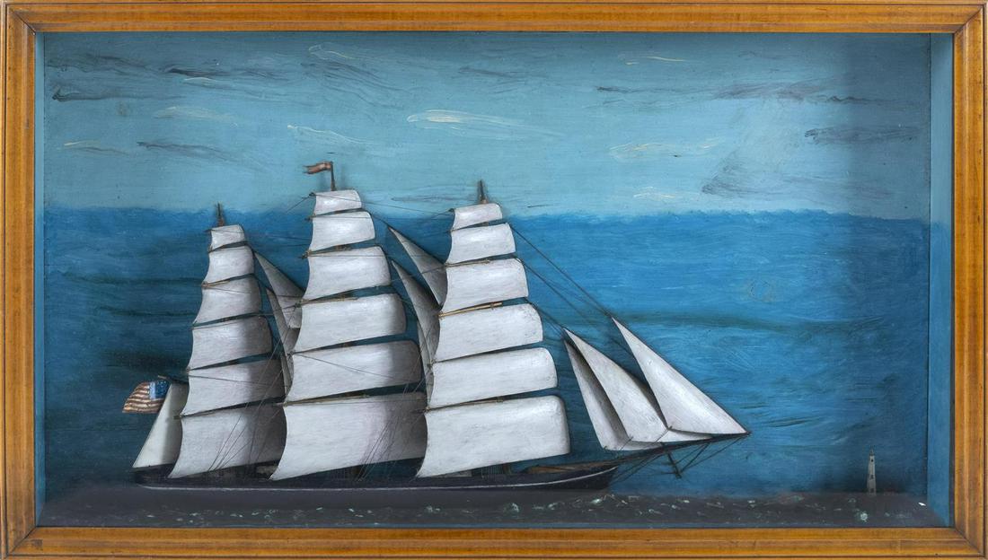 SHADOW BOX MARITIME DIORAMA Last Quarter of the 19th (1 of 2)