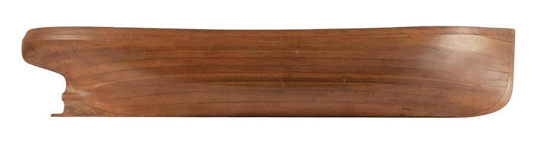 BUILDER'S HALF HULL MODEL OF A STEAM-POWERED SAILING (1 of 2)