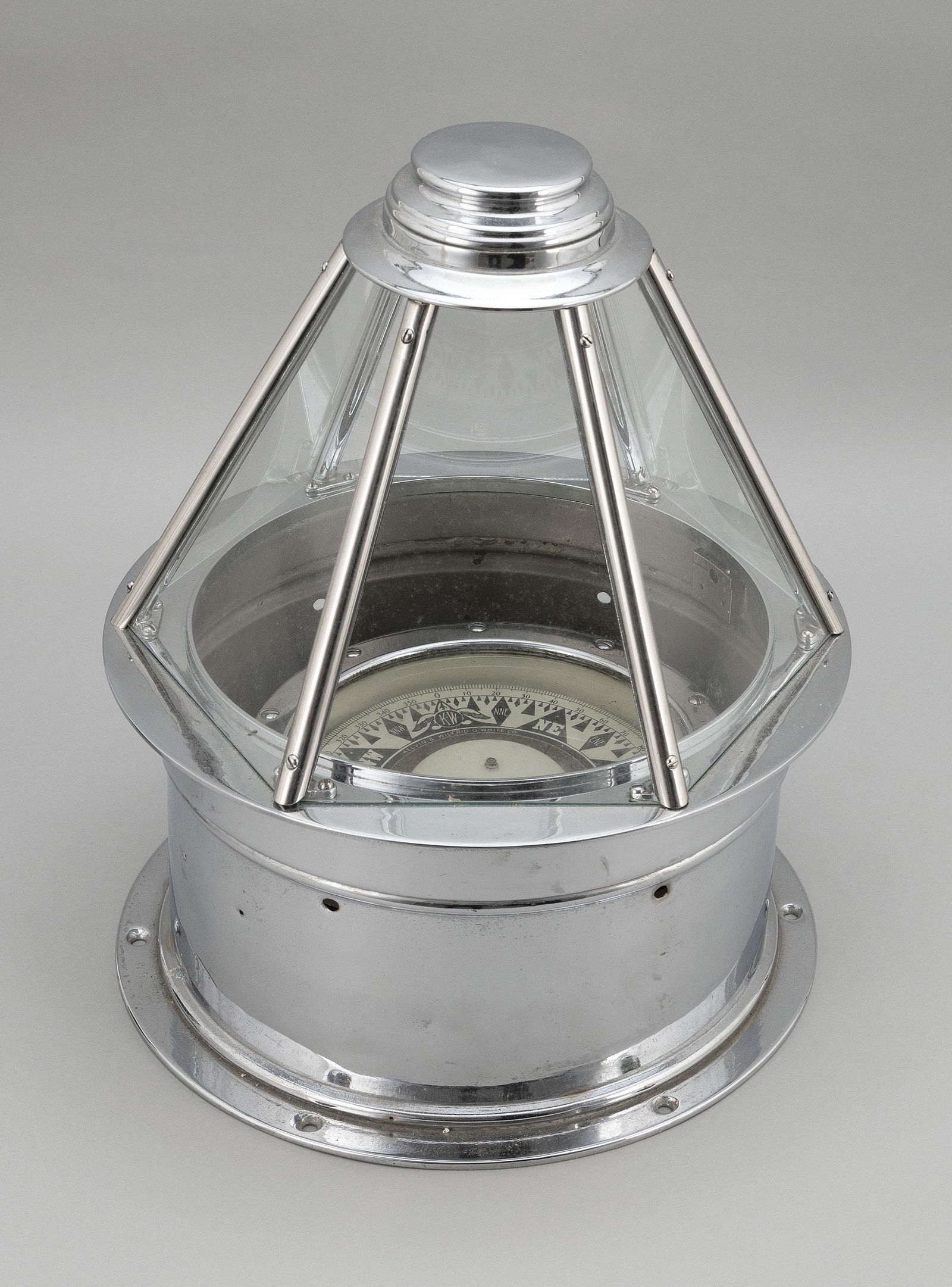 KELVIN WHITE CHROME STARLIGHT YACHT BINNACLE Boston, (1 of 3)