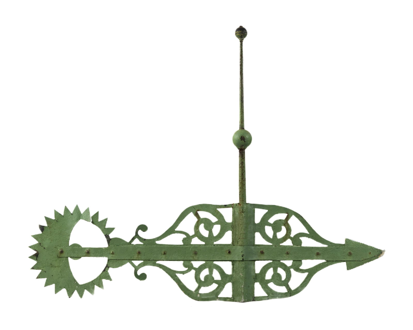CAST IRON BANNERETTE WEATHER VANE Early 20th Century (1 of 2)