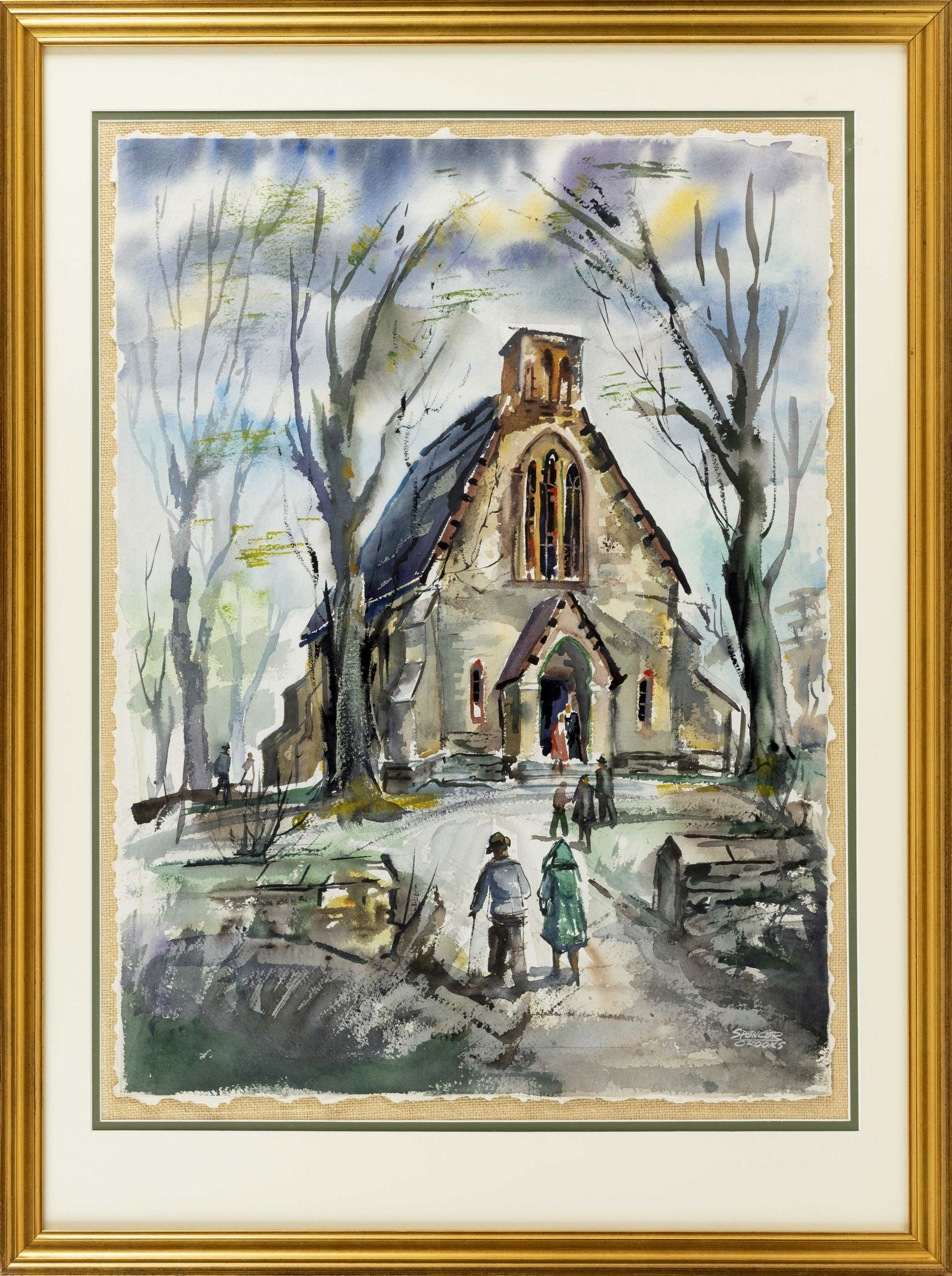 W. SPENCER CROOKS (Rhode Island, 1917-2004), Landscape (1 of 2)