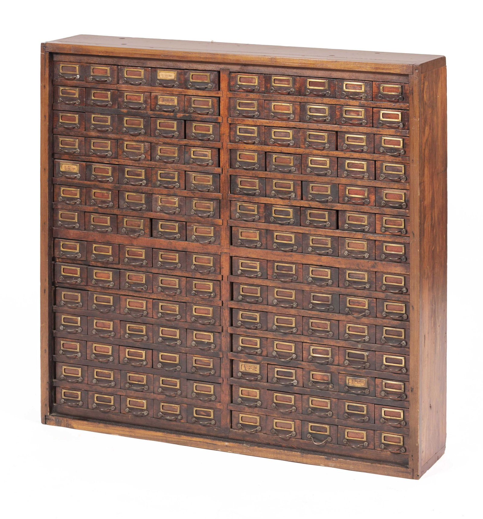 HARDWARE STORE CABINET Early 20th Century Height 35". (1 of 2)