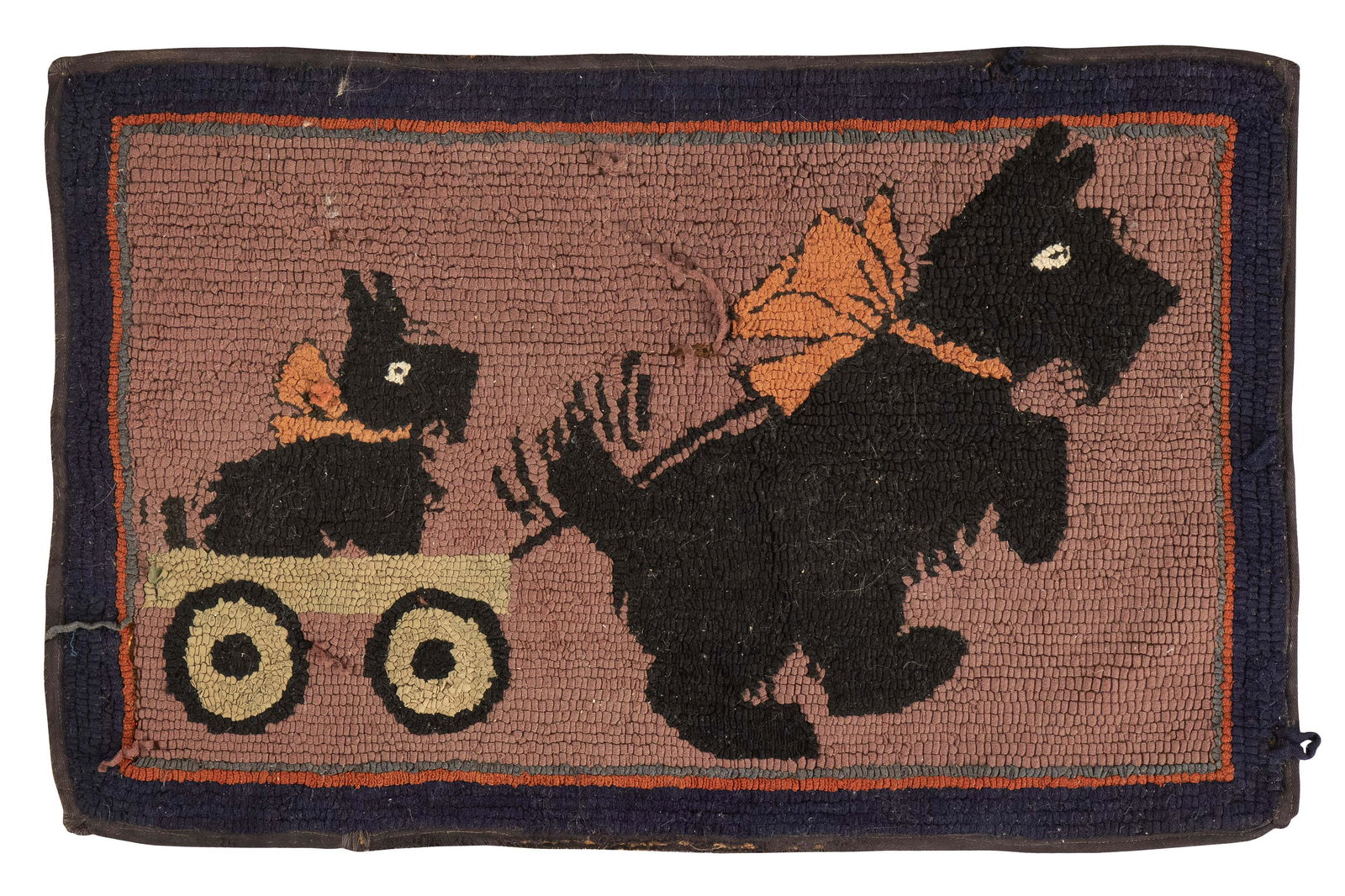 HOOKED RUG 21.5" x 31". (1 of 1)