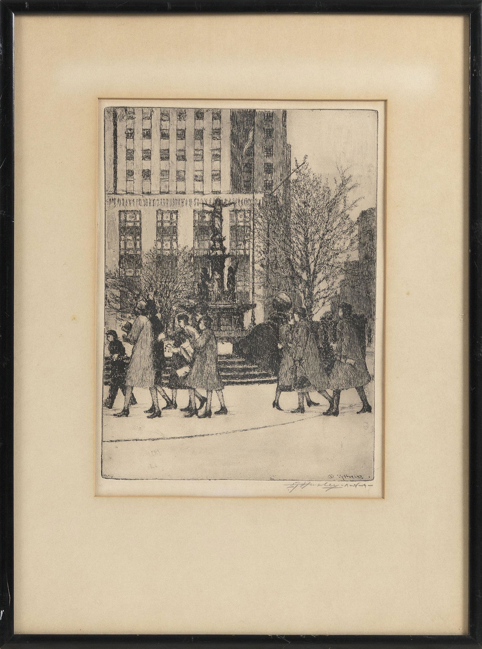 EDWARD T. HURLEY (Ohio, 1869-1950), “Fountain Square, (1 of 1)