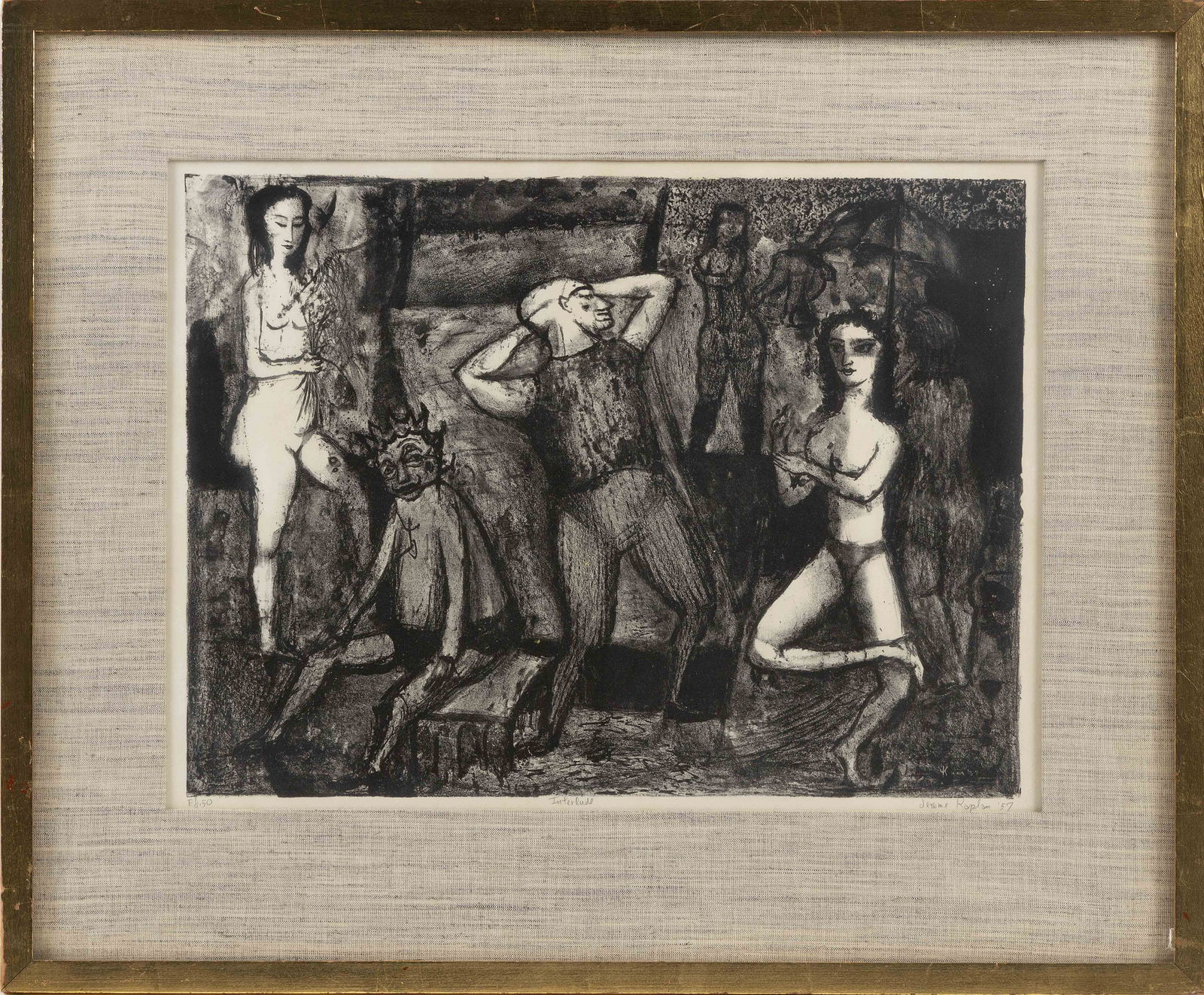 JEROME EUGENE KAPLAN (Pennsylvania, b. 1920), Dance (1 of 1)