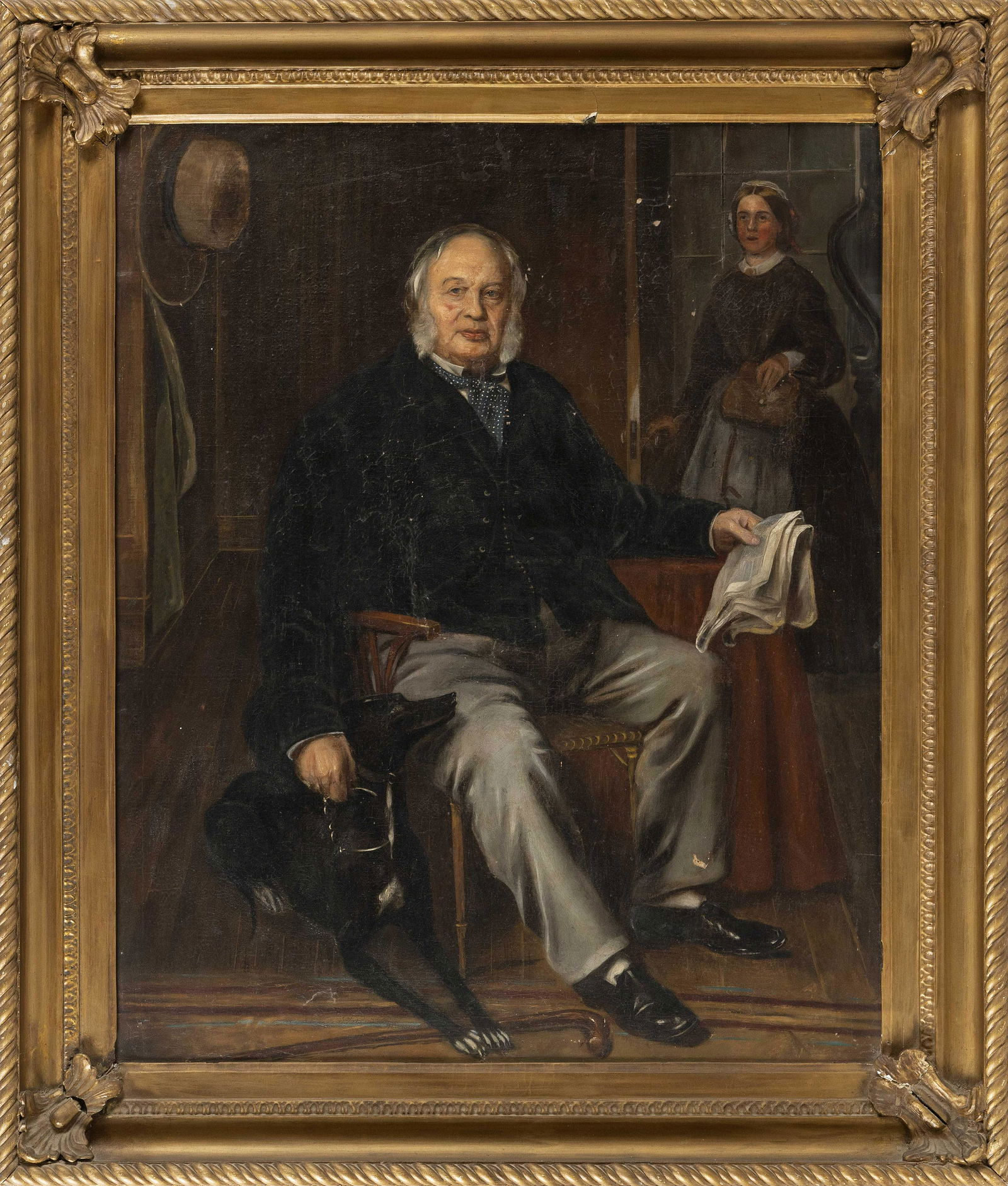 AMERICAN SCHOOL   Mid-19th Century  Portrait of a (1 of 2)