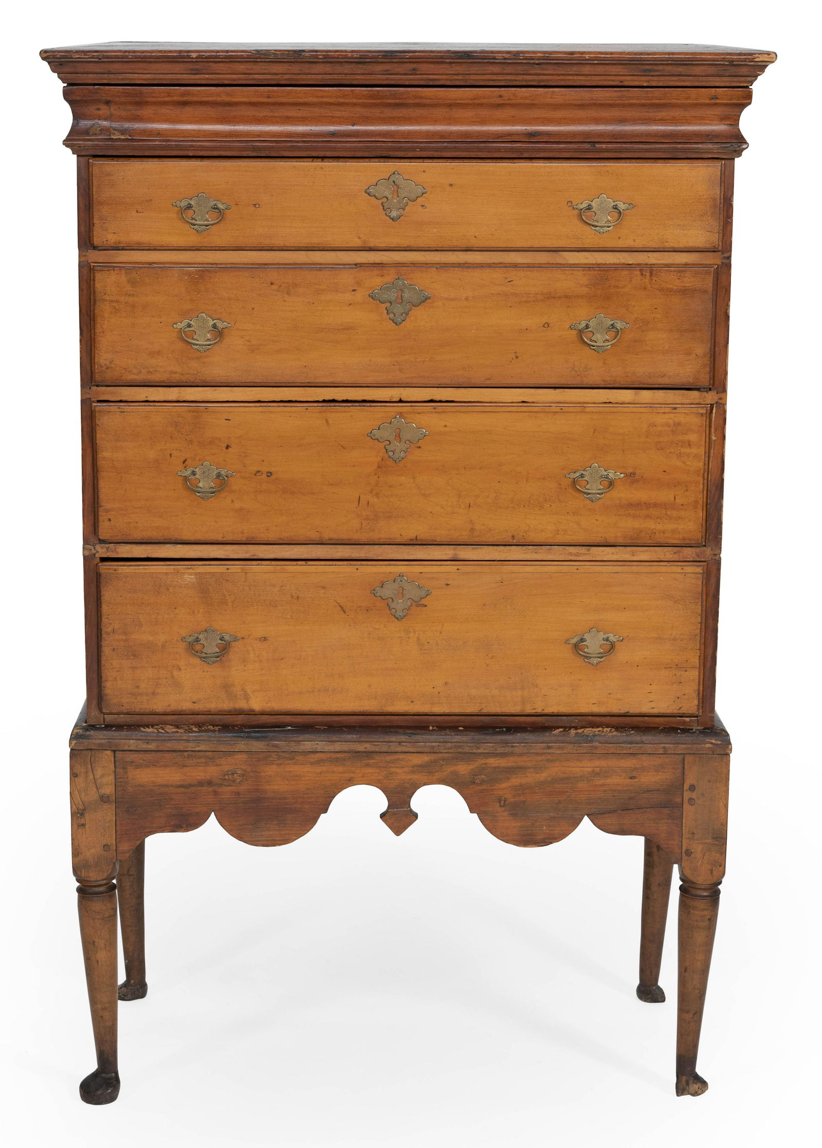 QUEEN ANNE CHEST-ON-FRAME   18th Century  In (1 of 2)