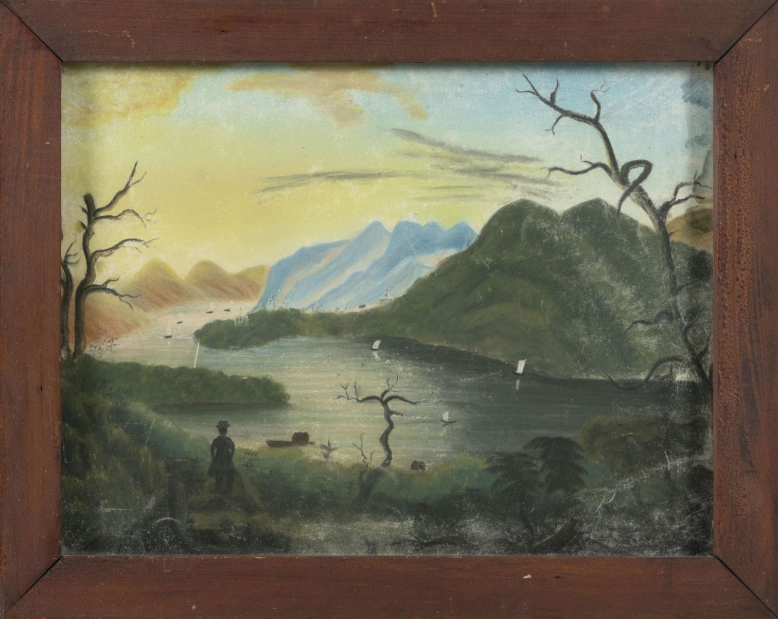 AMERICAN SCHOOL   Mid-20th Century  Primitive (1 of 2)