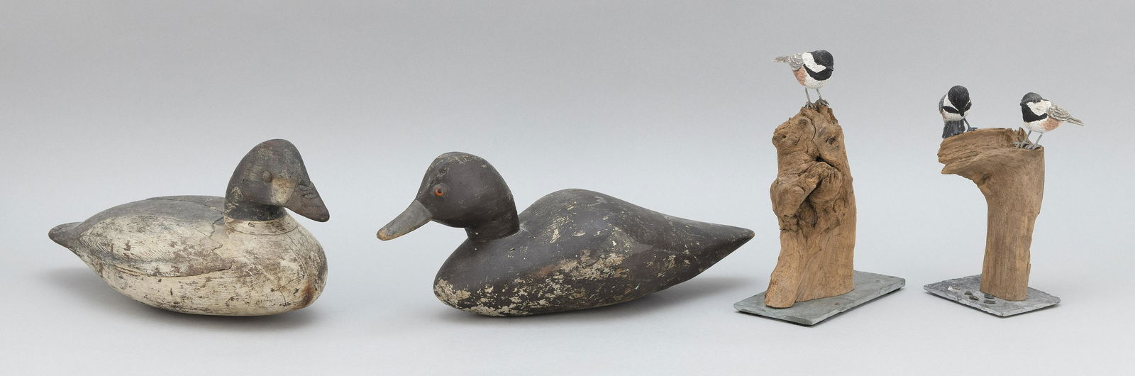 FOUR BIRD CARVINGS   20th Century  1) Ira Hudson (1 of 6)