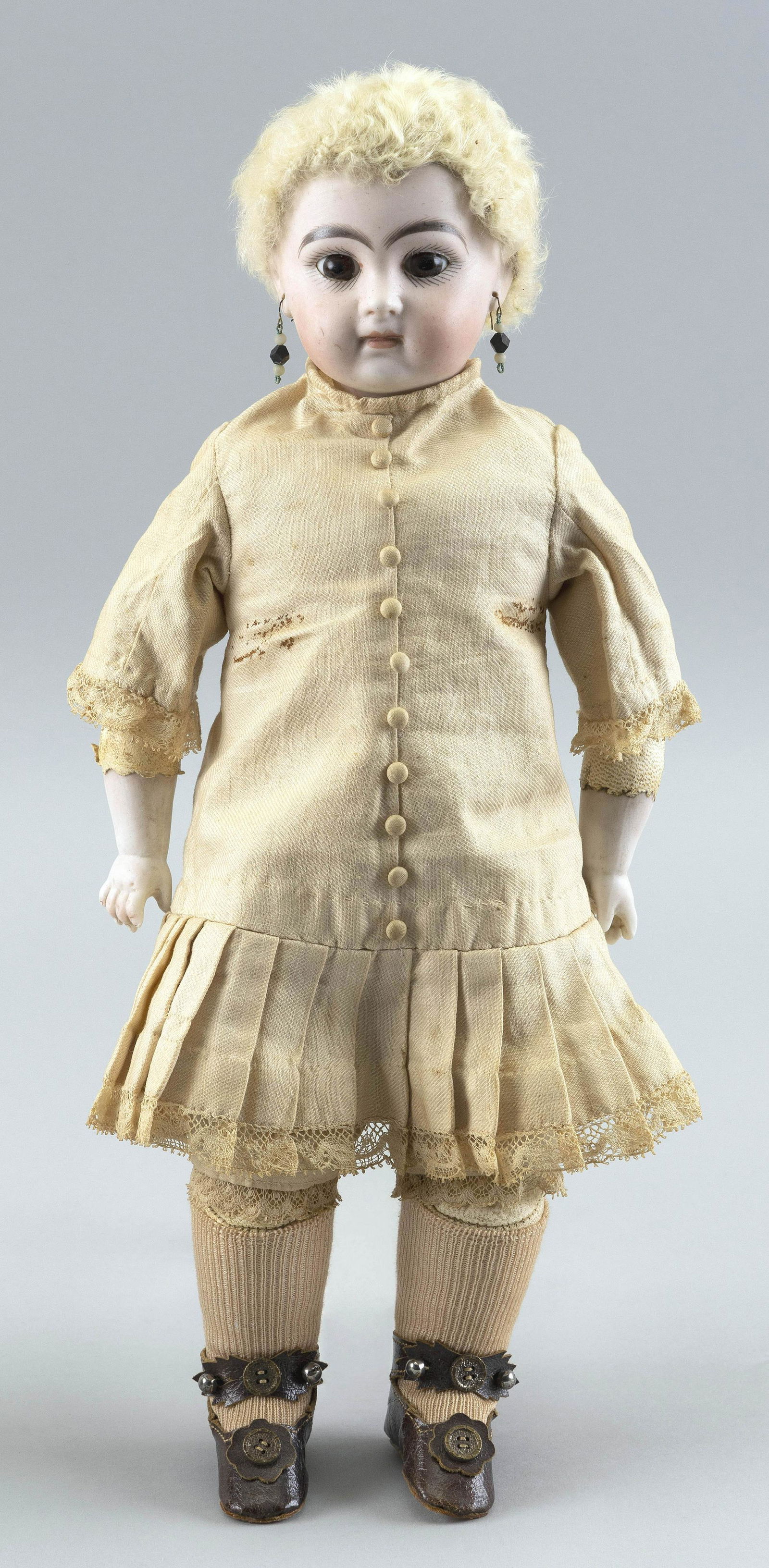 WILHELM DEHLER BISQUE-HEAD DOLL (1 of 2)