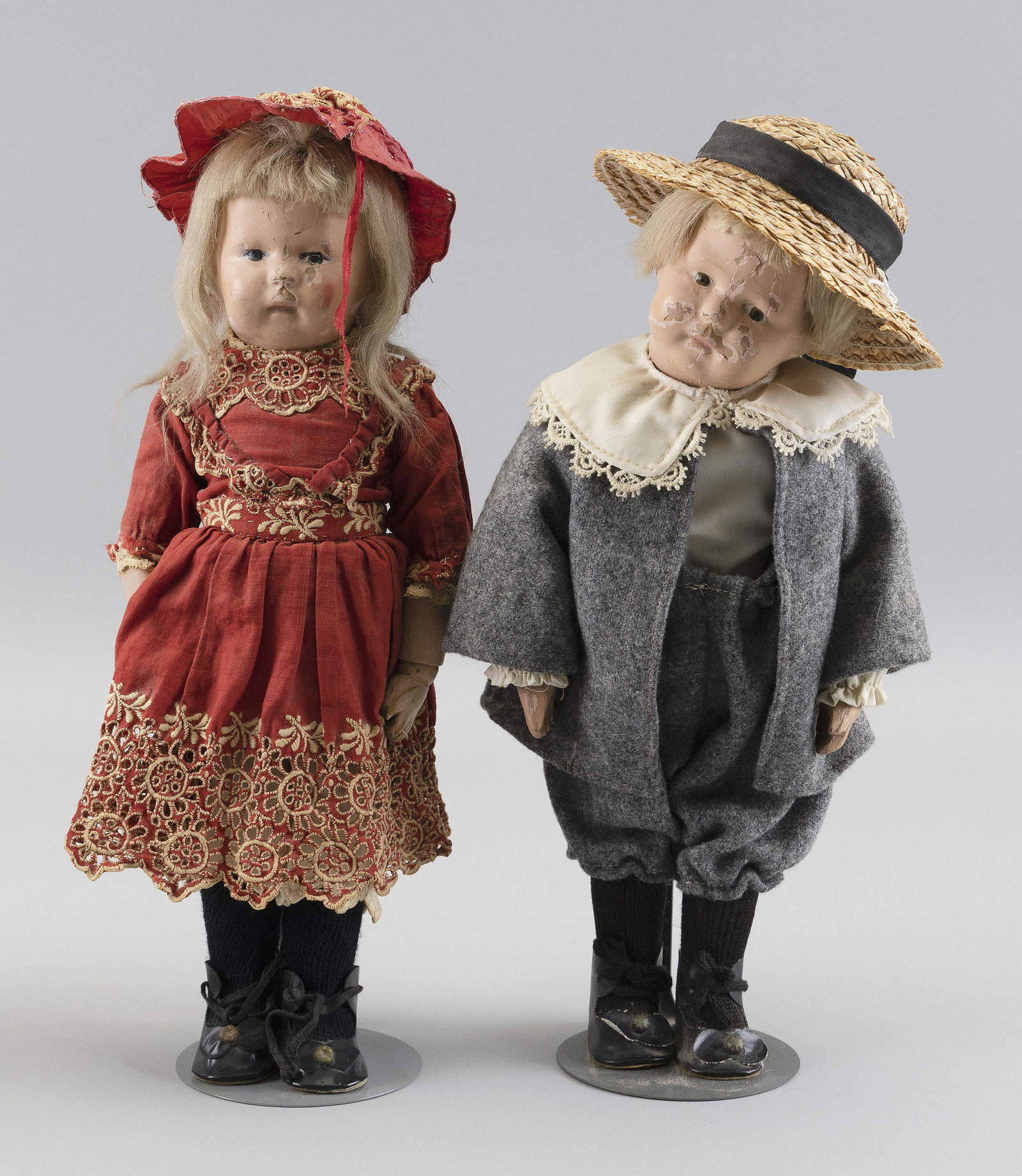 TWO SCHOENHUT DOLLS (1 of 3)