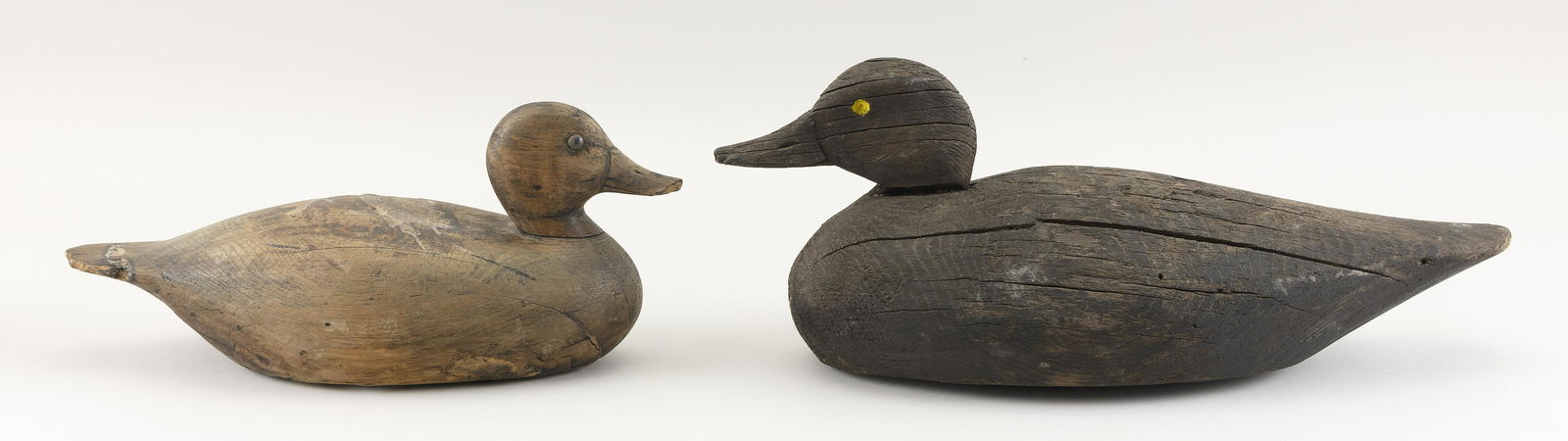 AN A. ELMER CROWELL BLACK DUCK DECOY AND A JOE LINCOLN (1 of 3)