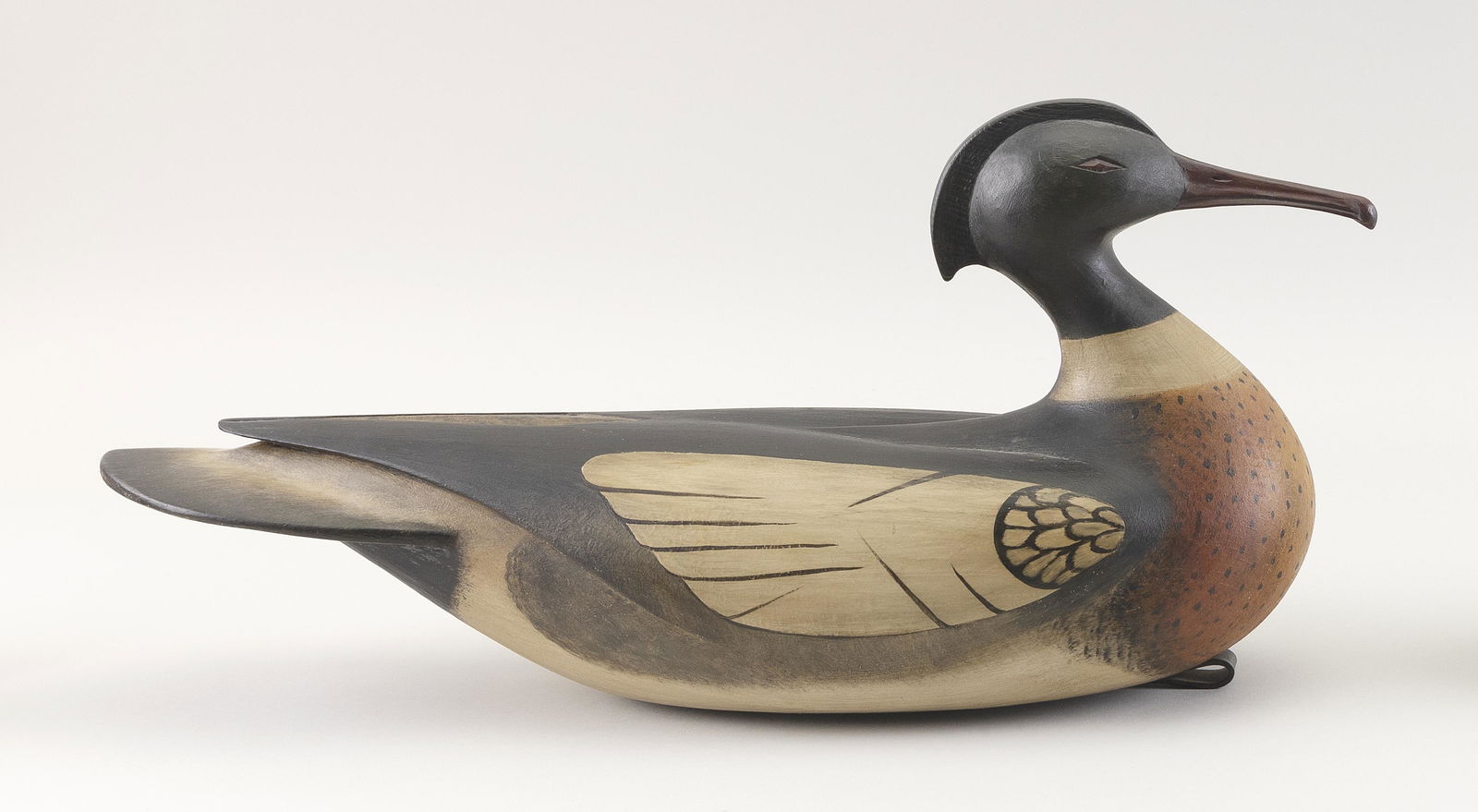 WILLIAM GIBIAN MONHEGAN-STYLE MERGANSER DRAKE (1 of 3)
