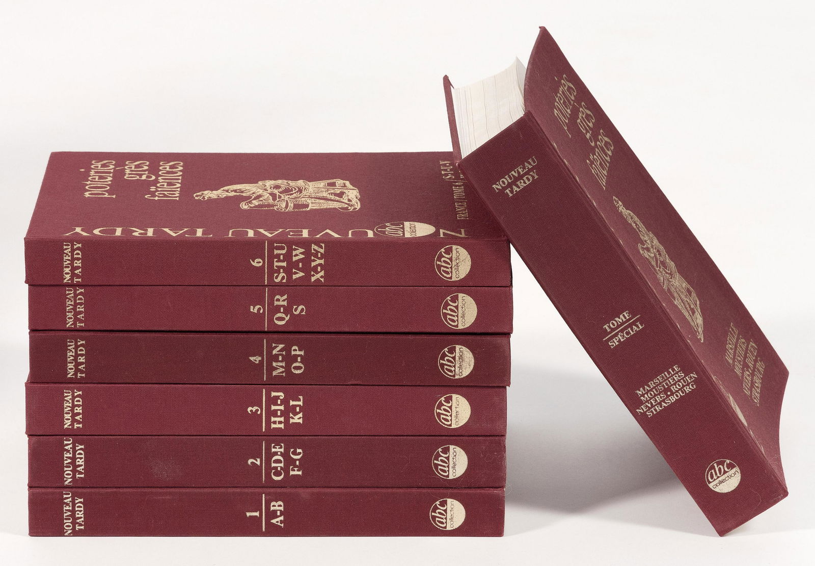 SIX-VOLUME SET NOUVEAU TARDY POTERIES GRES FAIENCES (1 of 1)