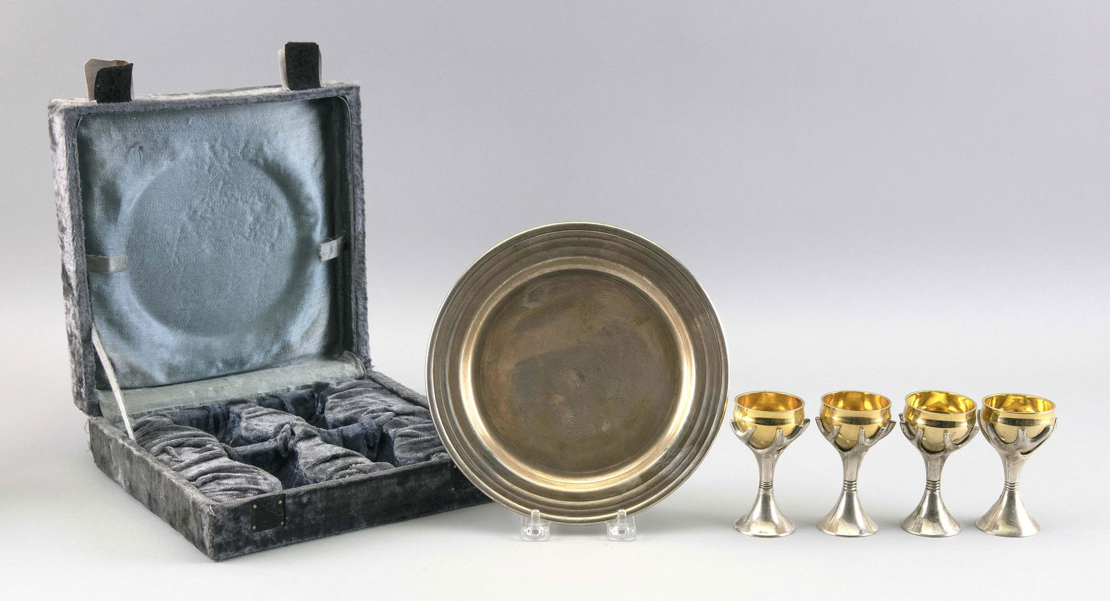 VINTAGE SANDRA KRAVITZ FOR ROSENTHAL CASED SET OF FOUR (1 of 2)