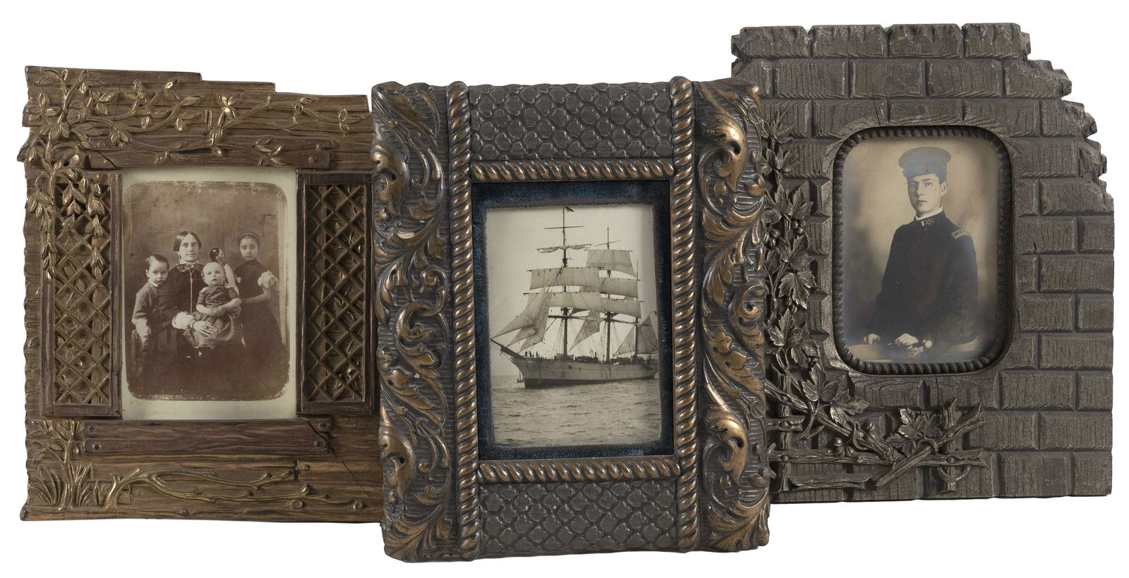 THREE AESTHETIC MOVEMENT TABLETOP FRAMES Late 19th (1 of 1)