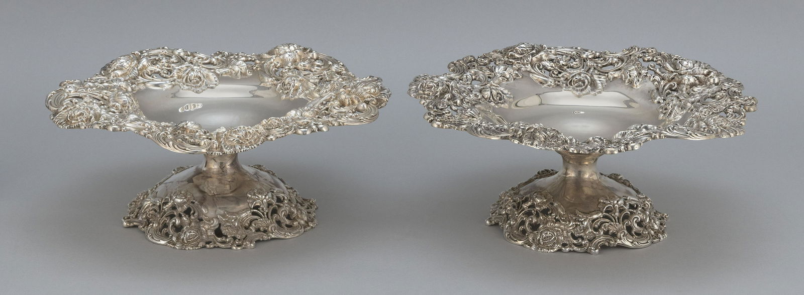 PAIR OF BLACK, STARR & FROST STERLING SILVER COMPOTES (1 of 3)