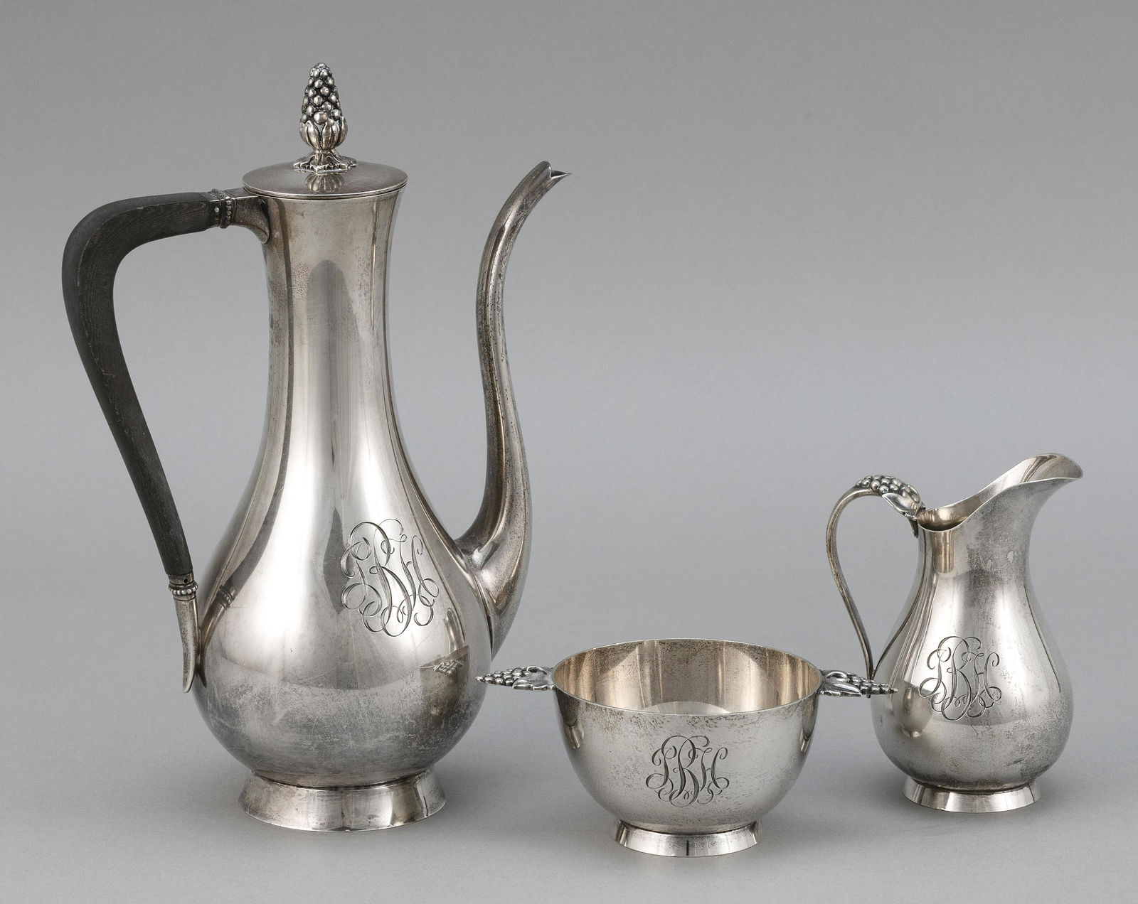 TIFFANY & CO. STERLING SILVER THREE-PIECE COFFEE SET (1 of 3)