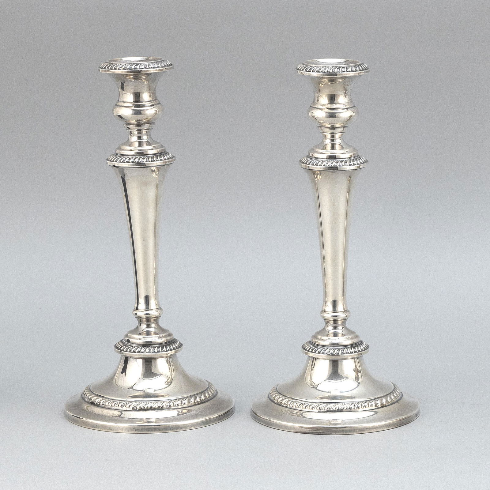 PAIR OF GORHAM WEIGHTED STERLING SILVER CANDLESTICKS (1 of 2)