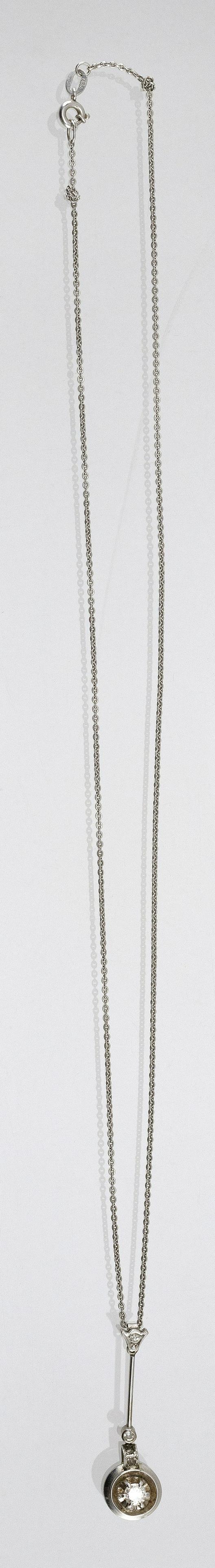 18KT WHITE GOLD AND DIAMOND PENDANT Largest (1 of 1)