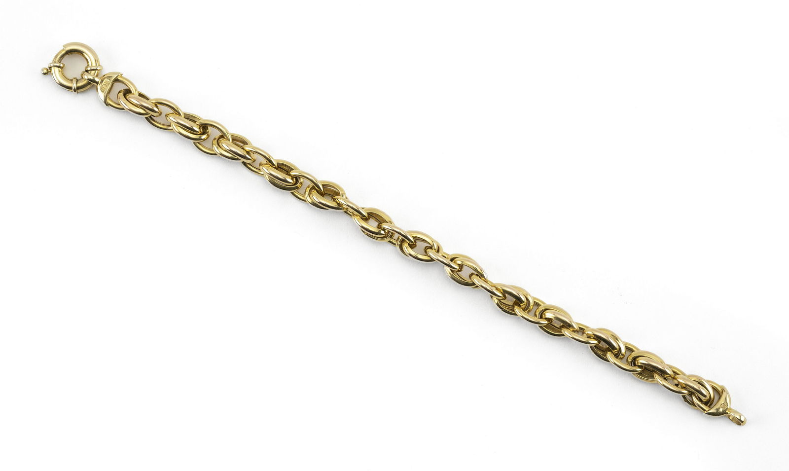 ITALIAN 14KT GOLD BRACELET Length 7”. Approx. 9.06 dwt. (1 of 2)