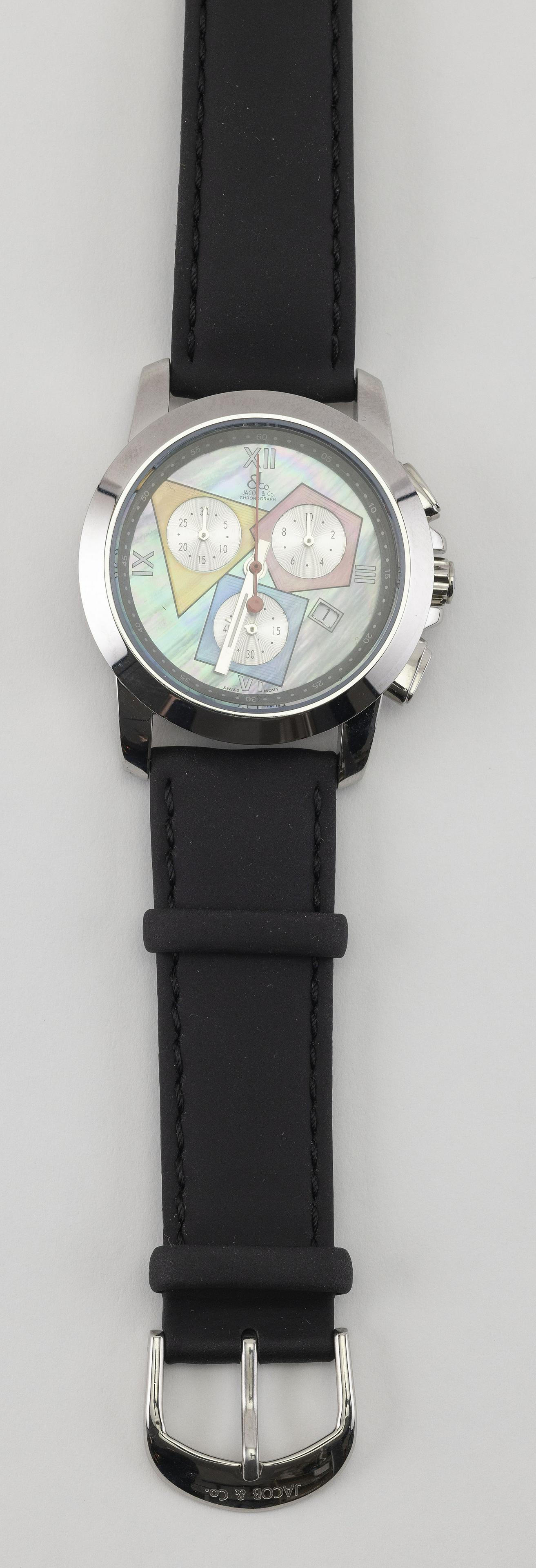 JACOB & CO. STAINLESS STEEL MAN’S WATCH Geometric (1 of 2)