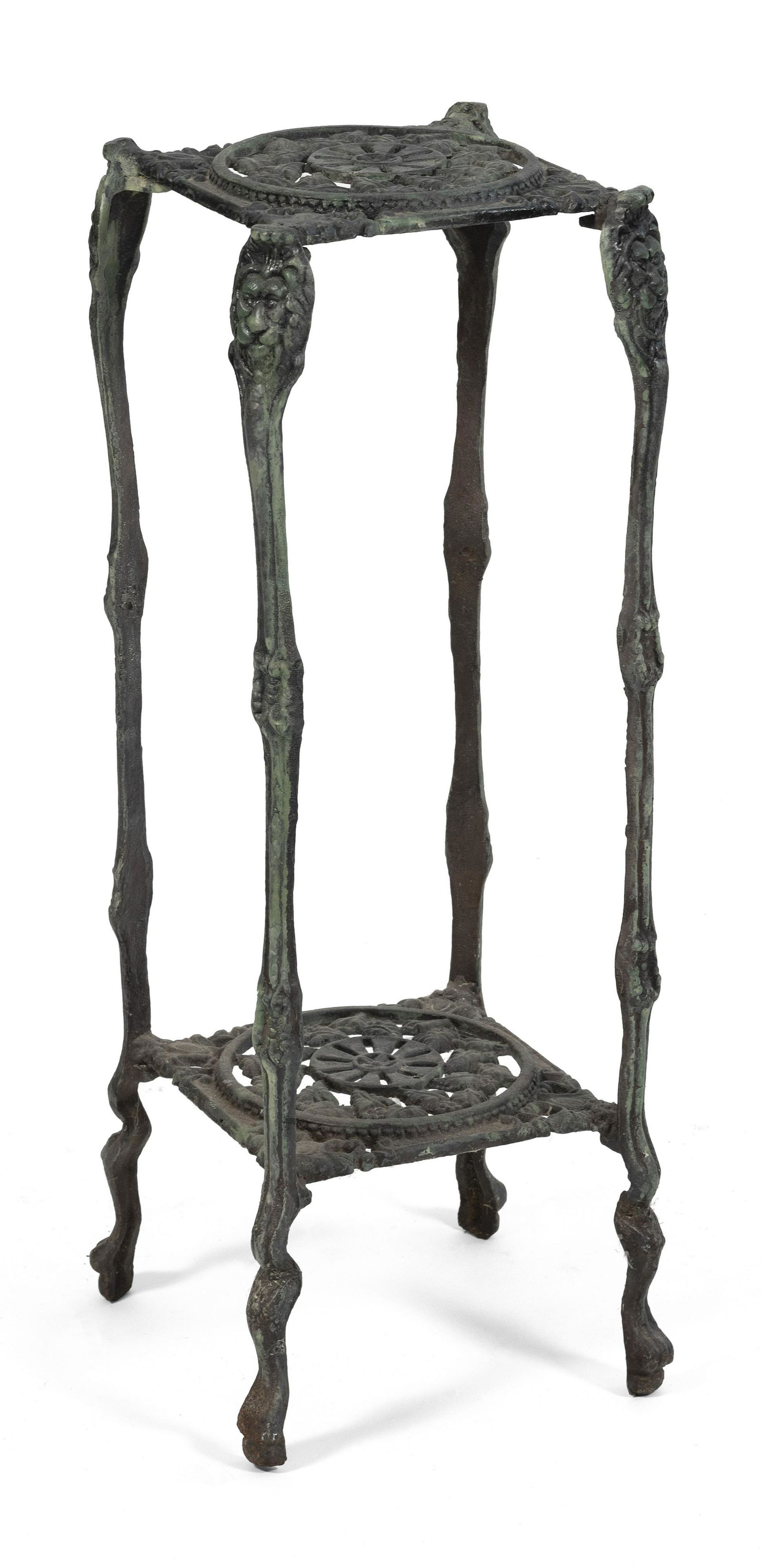 VINTAGE CAST IRON PLANT STAND Mid-20th Century Height (1 of 1)