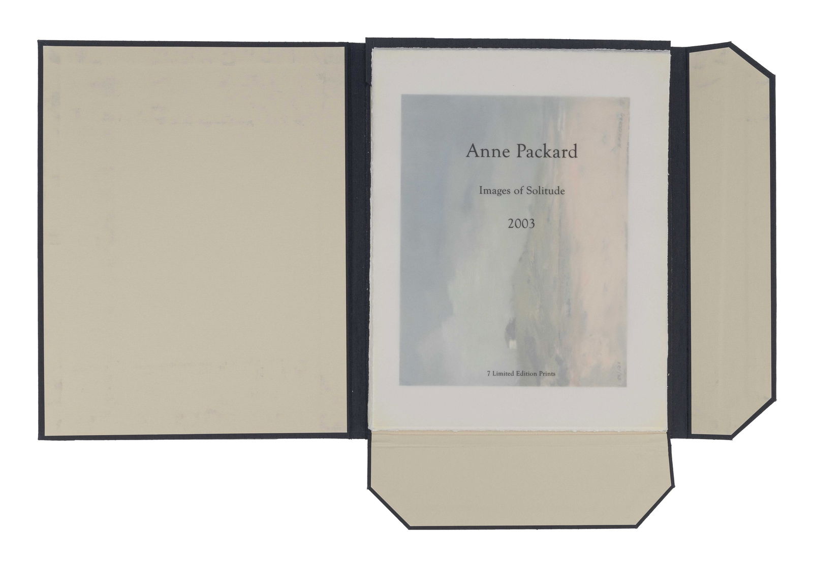 ANNE PACKARD (Massachusetts/New Jersey, b. 1933),: ANNE PACKARDMassachusetts/New Jersey, b. 1933"Images of Solitude, 2003". Portfolio of seven numbered and signed giclée prints, numbered 50/125 in image lower left and signed lower right &qu