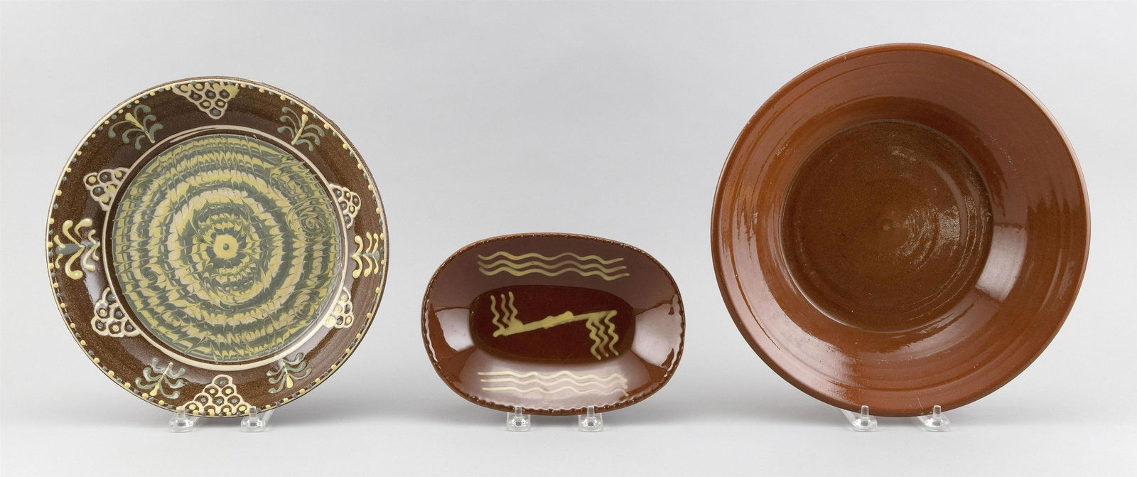 THREE PIECES OF CONTEMPORARY STONEWARE Late 20th (1 of 2)