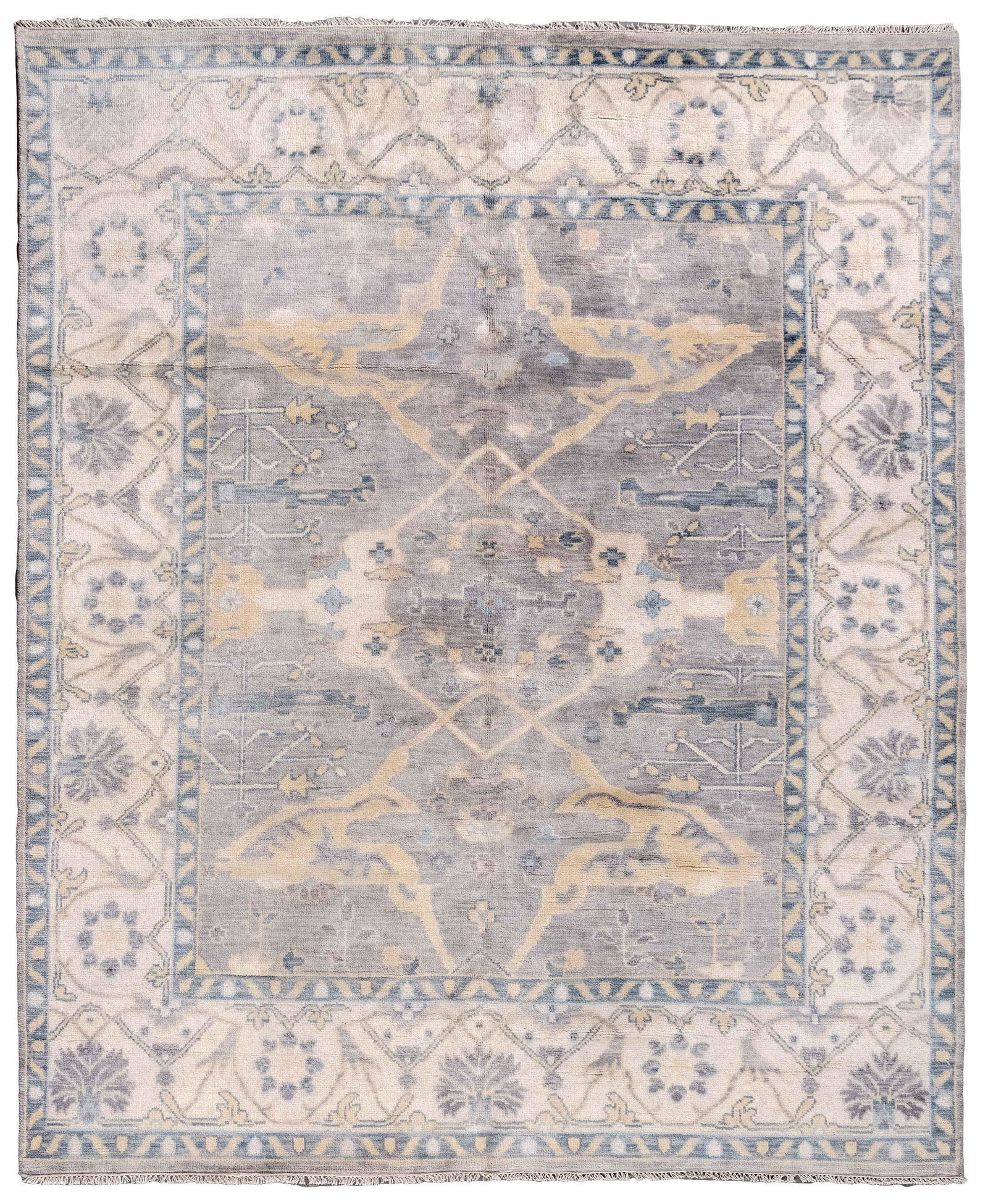 OUSHAK DESIGN RUG: 8'0" X 10'3" 21st Century (1 of 1)