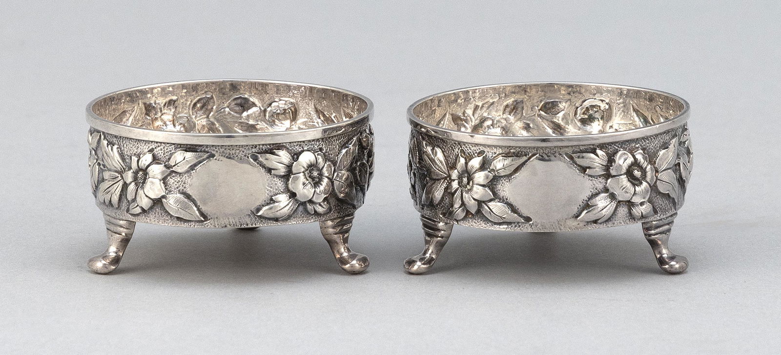 TWO DOMINICK & HAFF STERLING SILVER OPEN SALTS New (1 of 2)