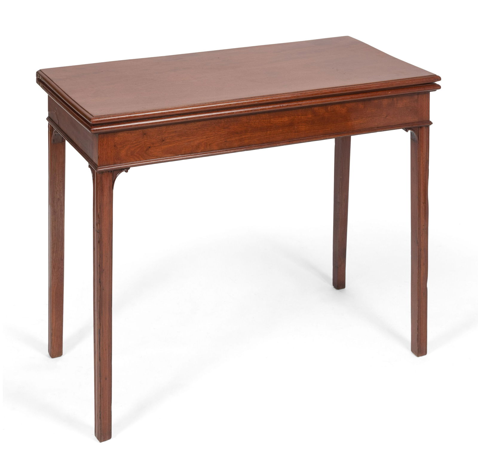 CHIPPENDALE CARD TABLE Boston, Circa 1780 Height 28.5". (1 of 2)