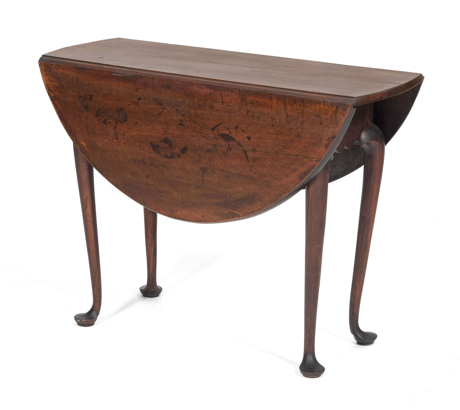 QUEEN ANNE DROP-LEAF BREAKFAST TABLE Massachusetts, (1 of 2)