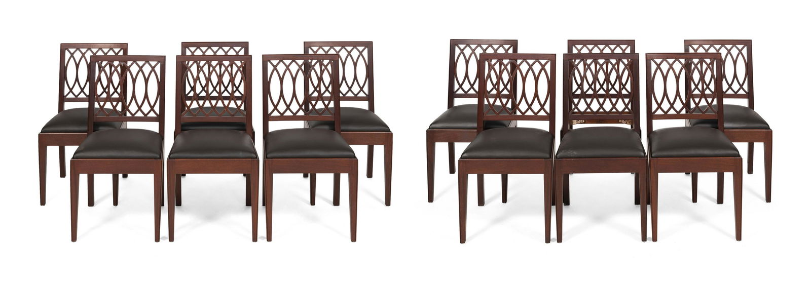 SET OF TWELVE DINING CHAIRS BY RICHARD OEDEL Boston, (1 of 3)