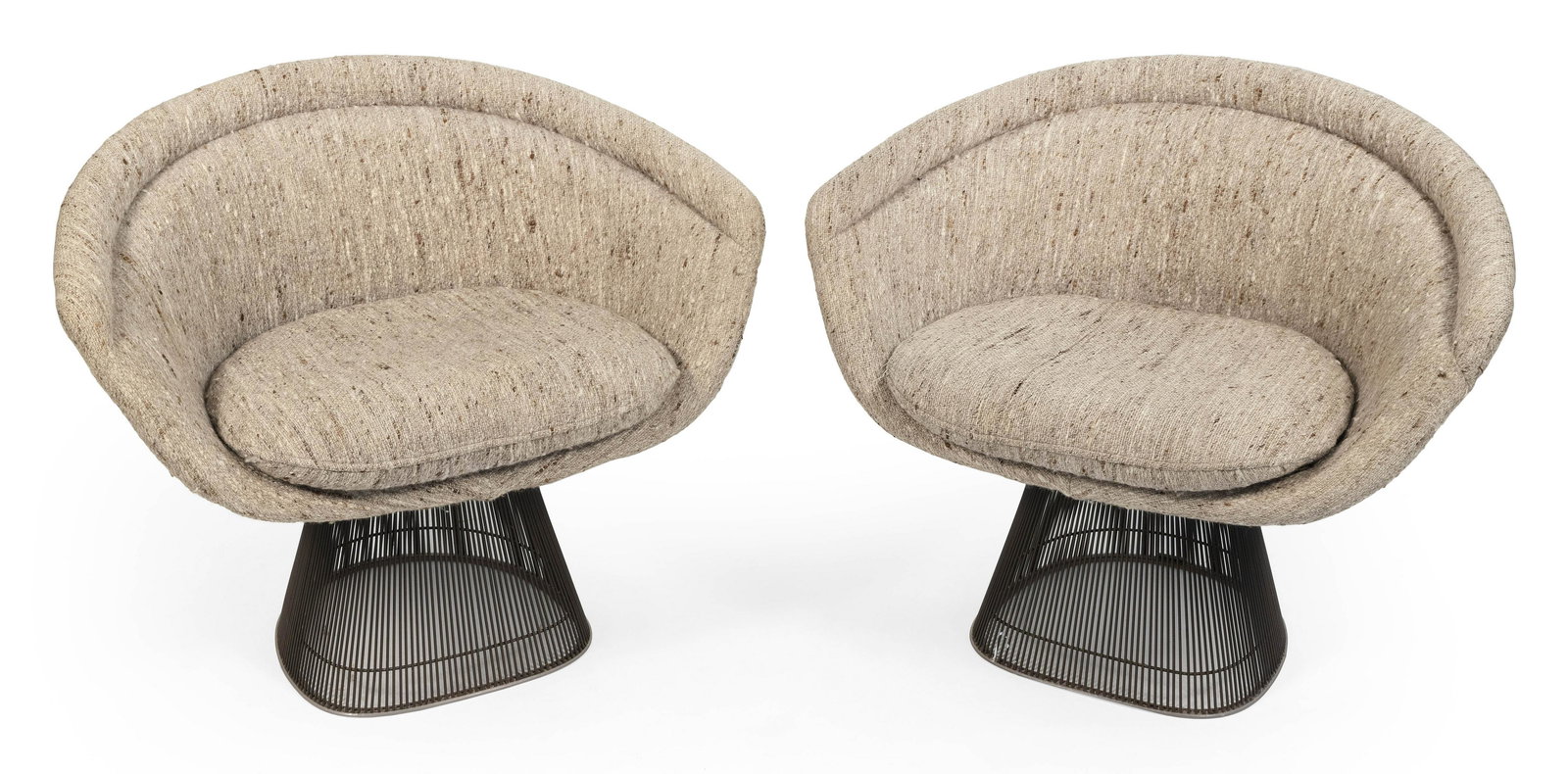 PAIR OF WARREN PLATNER FOR KNOLL LOUNGE CHAIRS 1980 (1 of 7)