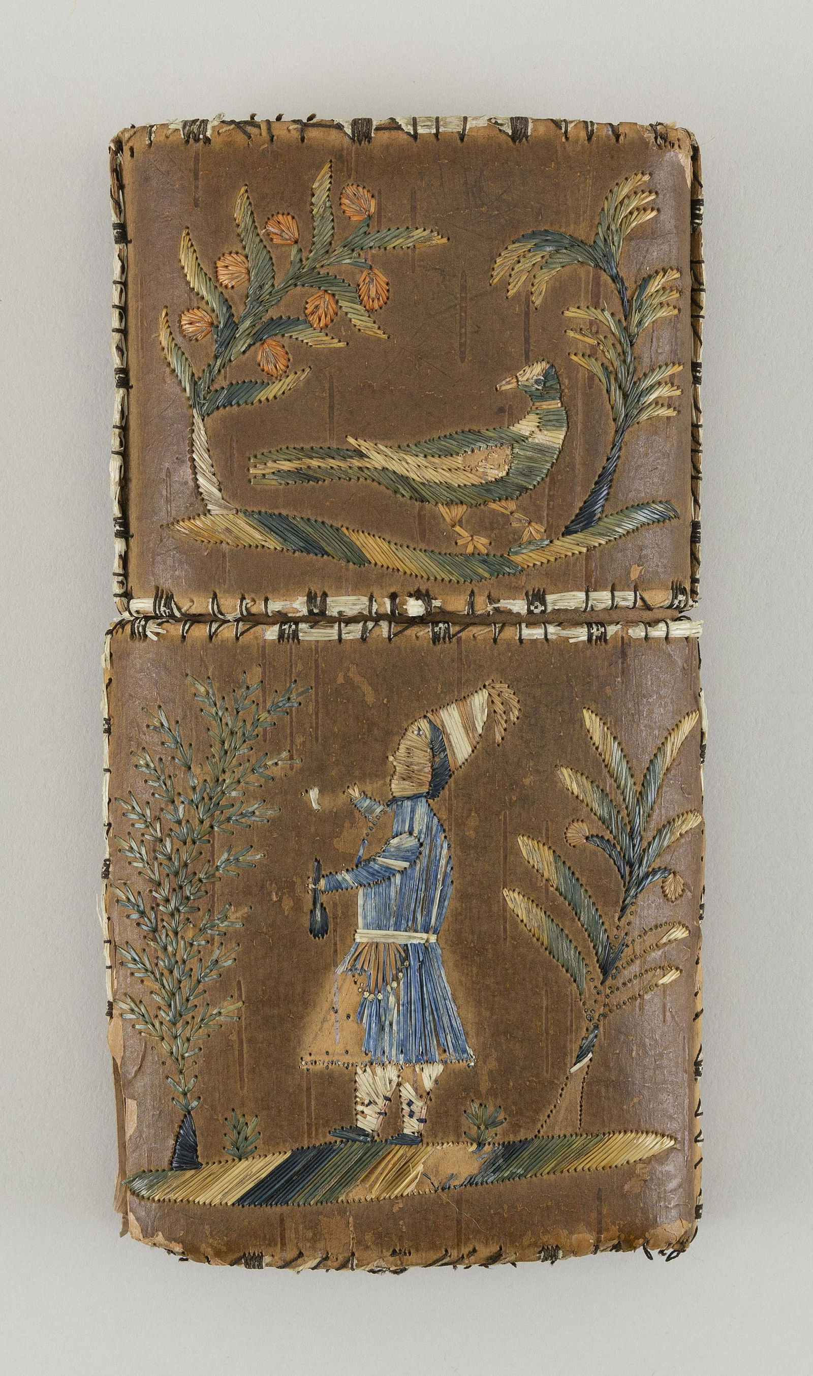 NATIVE AMERICAN TWO-PART TOBACCO BOX 19th Century (1 of 3)