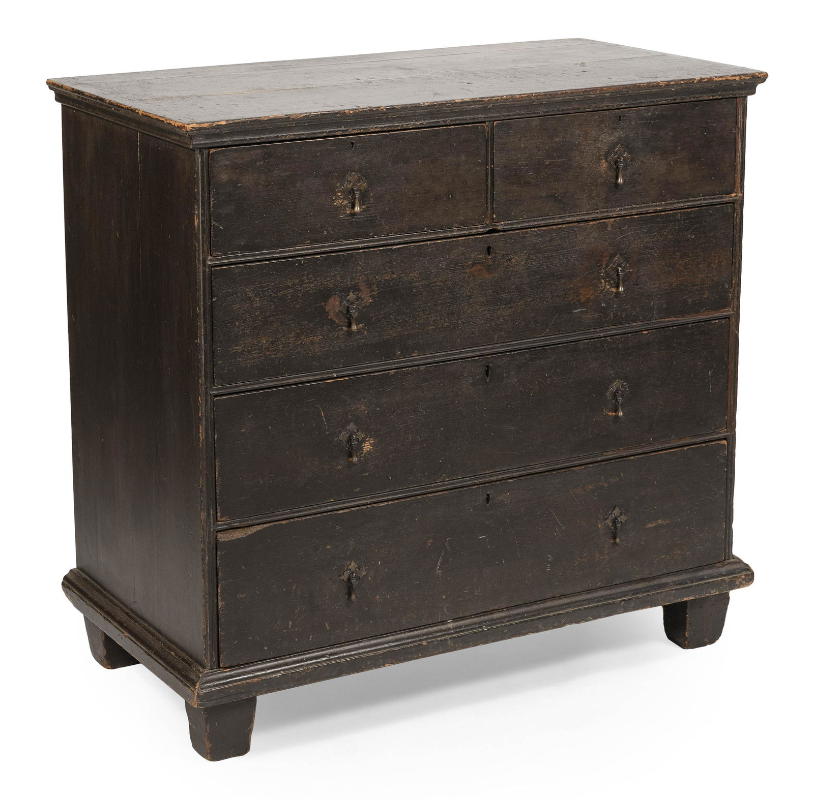 WILLIAM & MARY CHEST OF DRAWERS New England, Early 18th (1 of 5)