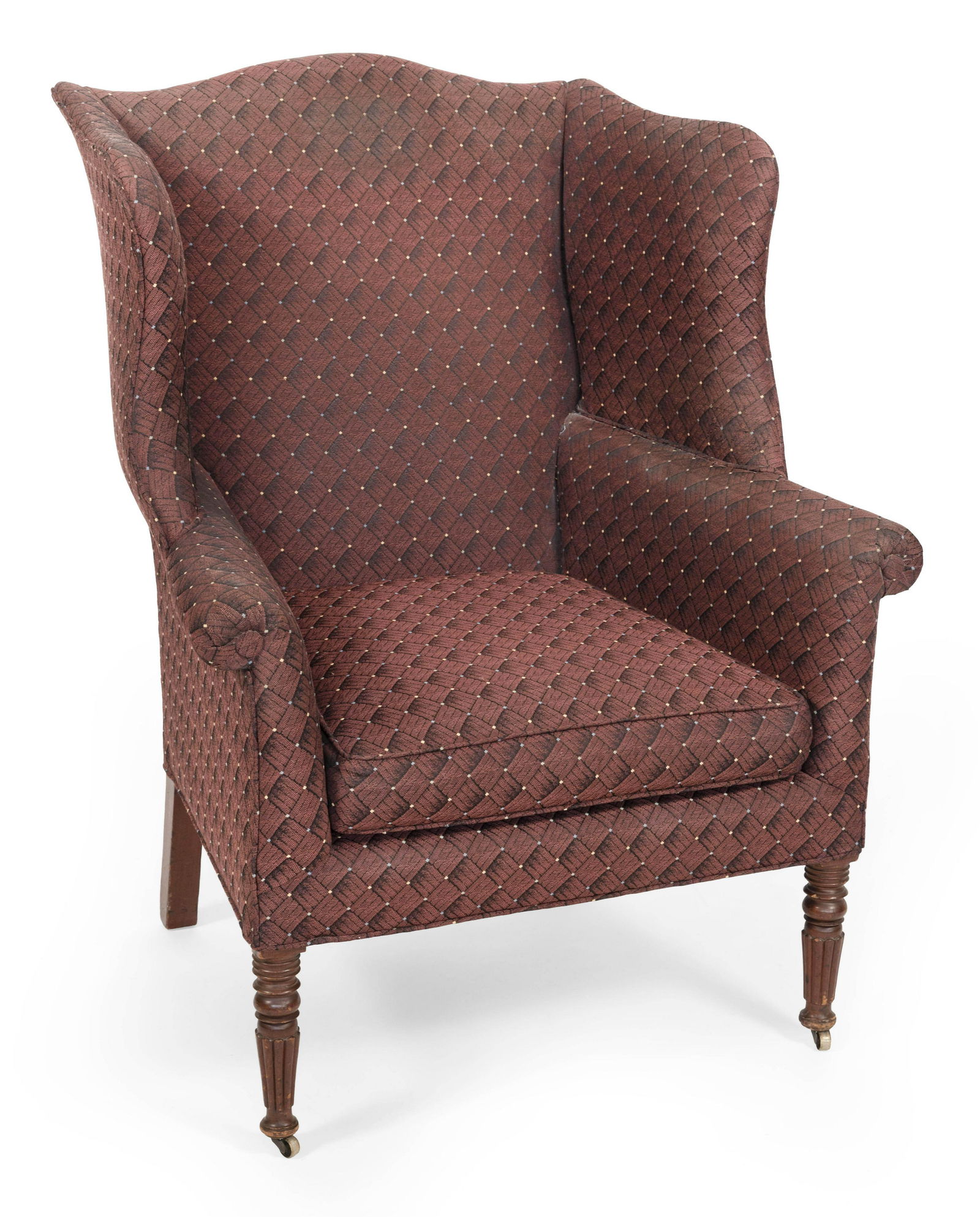 SHERATON WING CHAIR Massachusetts, Circa 1805 Back (1 of 2)