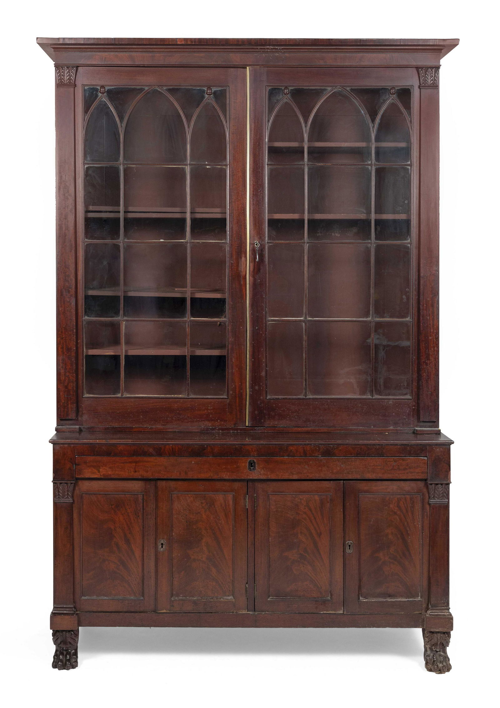 FEDERAL BREAKFRONT New York, Circa 1820 Height 97”. (1 of 5)