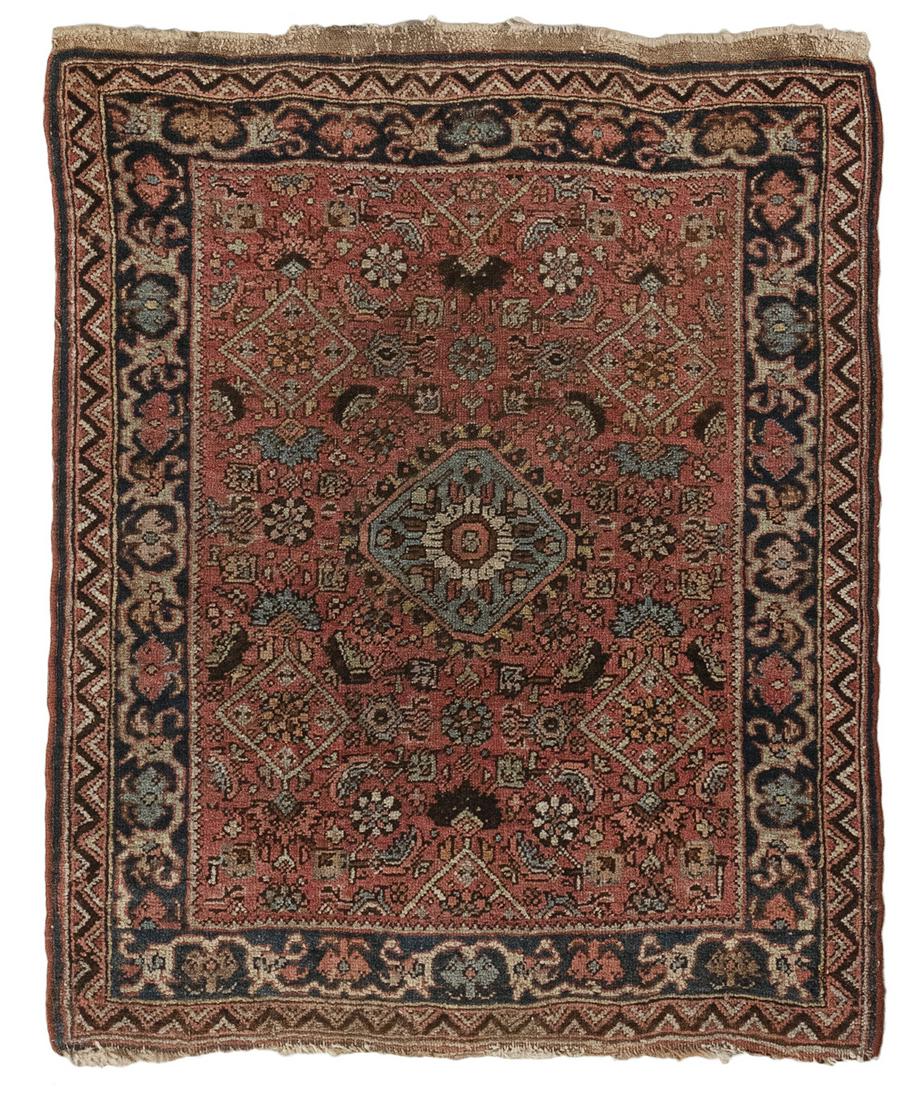 BIDJAR MAT: 2'0" X 2'5" Second Quarter of the 20th (1 of 2)