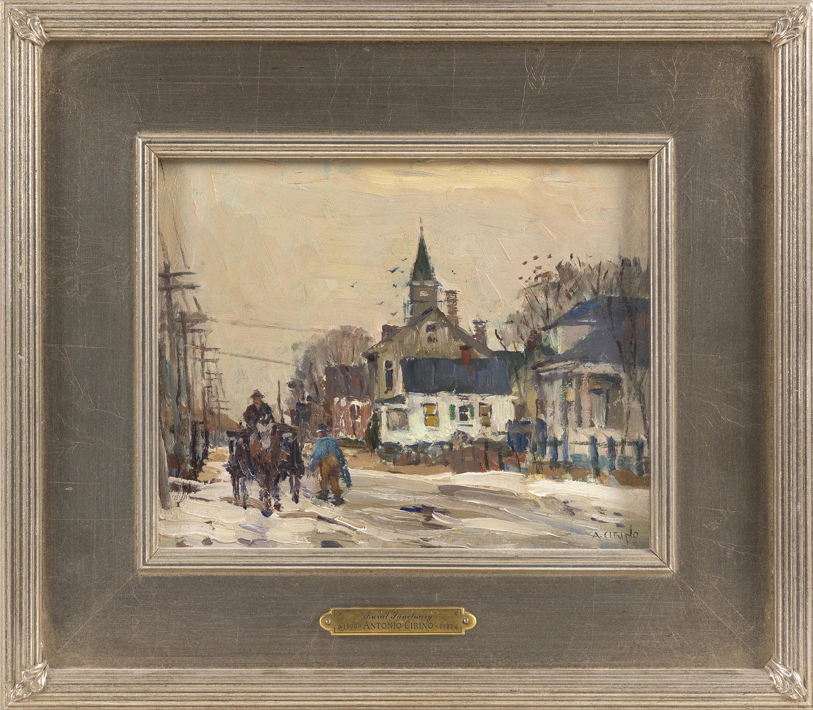 ANTONIO CIRINO (Rhode Island/Italy, 1889-1983), "Rural (1 of 3)