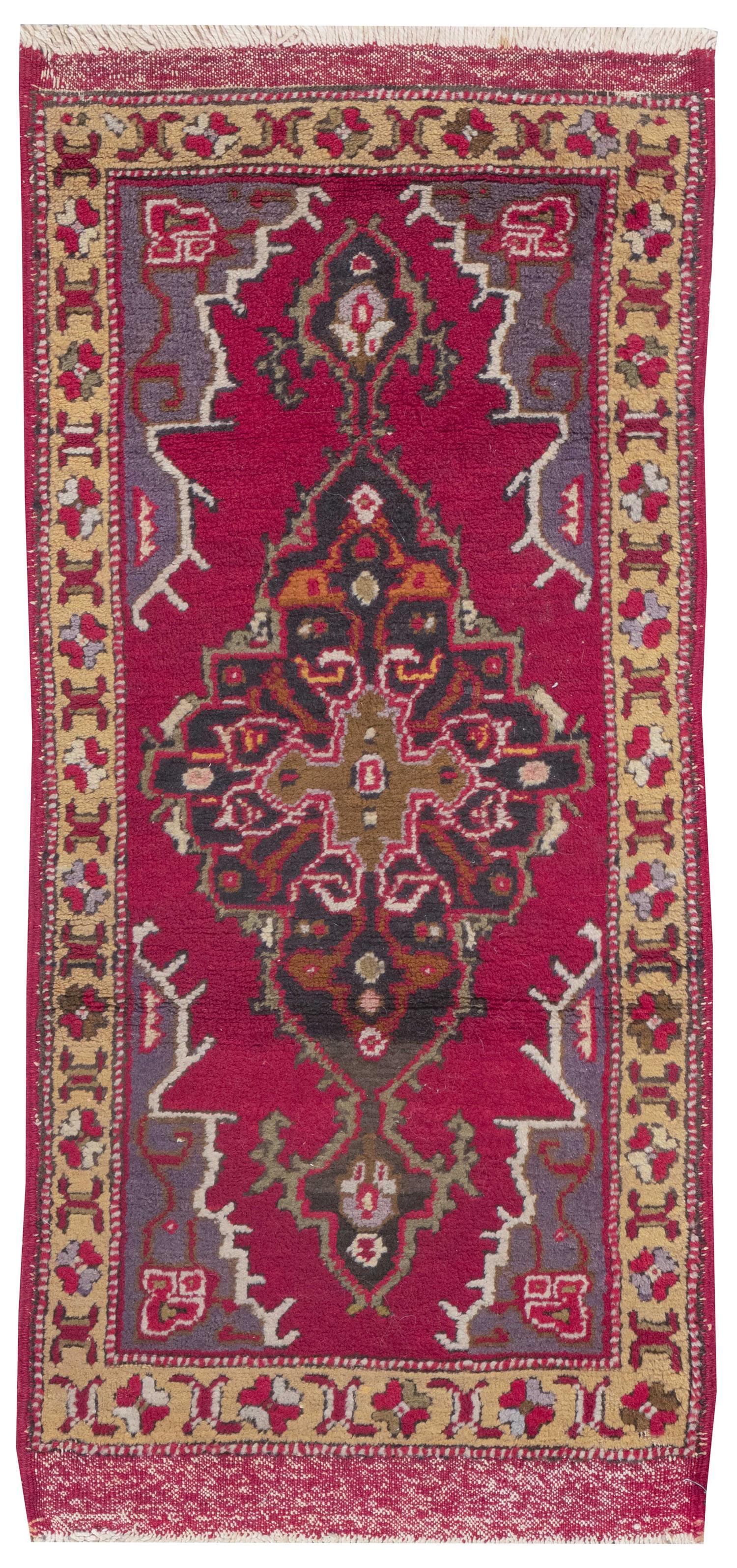TURKISH RUG: 1'9" X 3'10" First Half of the 20th (1 of 1)