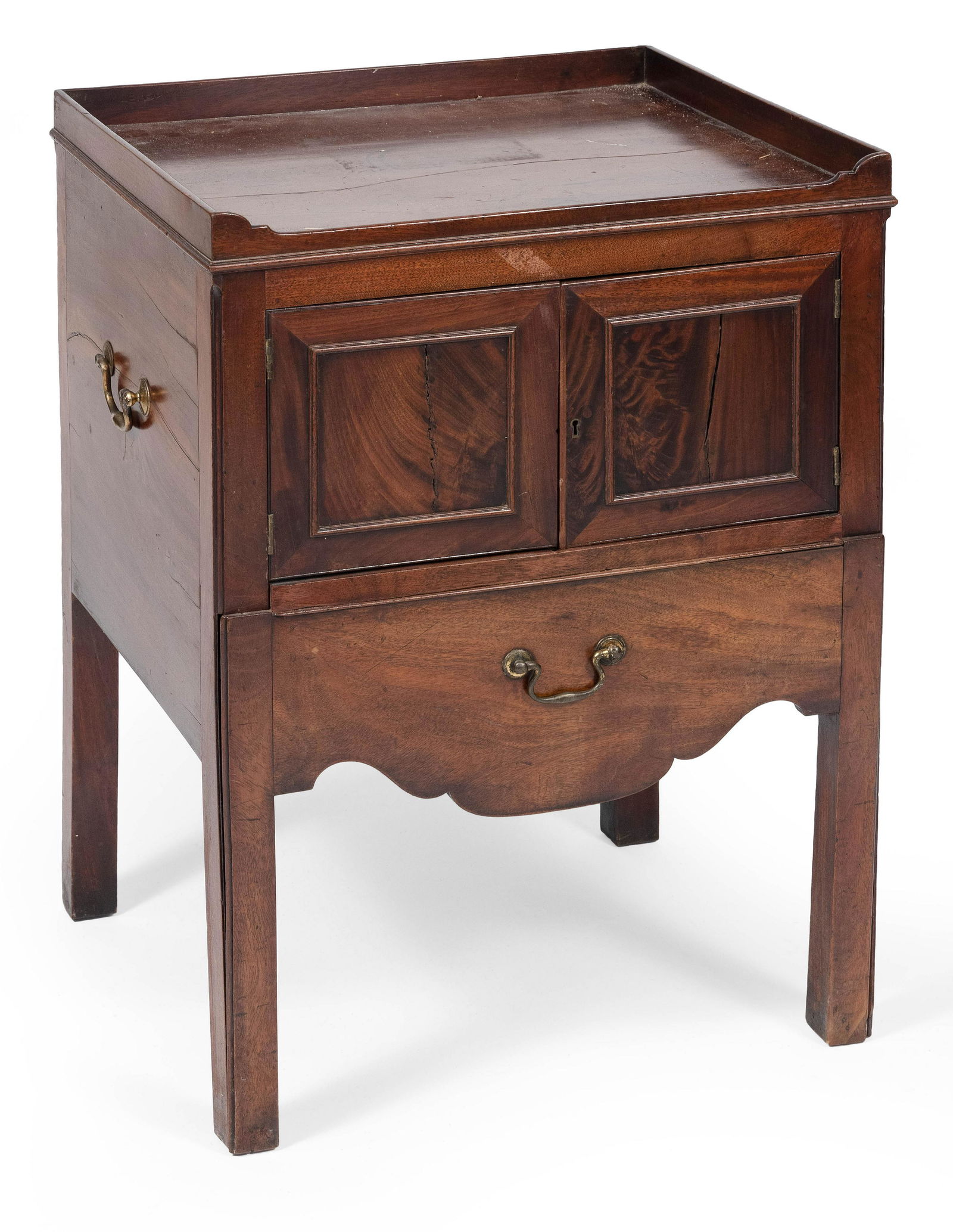 ENGLISH COMMODE 19th Century Height 30”. Width 21”. (1 of 2)