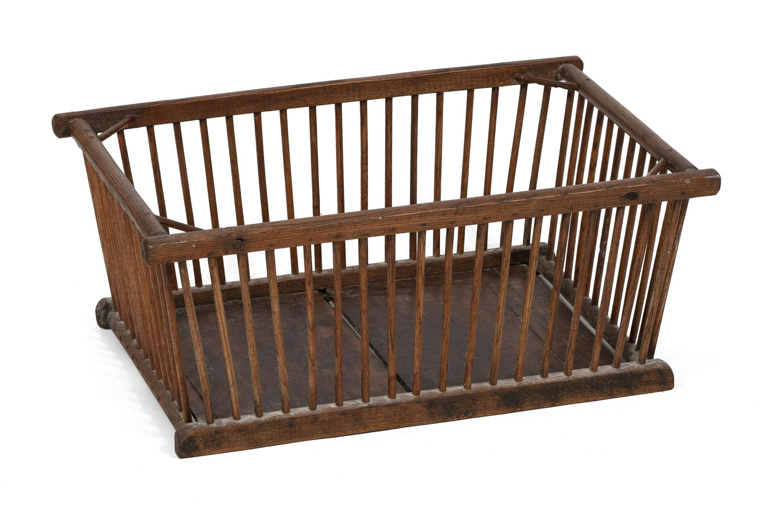 ENGLISH SPINDLE CHEESE BASKET Second Half of the 19th (1 of 1)