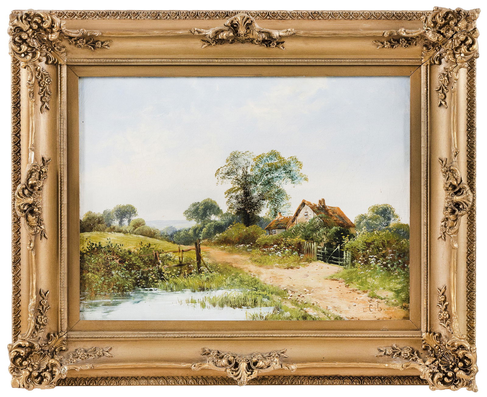 EDWIN COLE (England, 19th Century), Cottage in a (1 of 2)