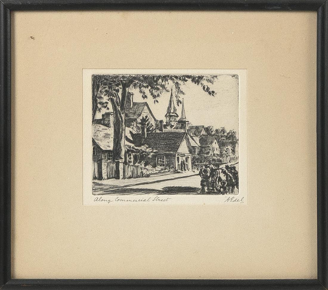 ALBERT EDEL (Massachusetts, 1890-1961), "Along (1 of 2)