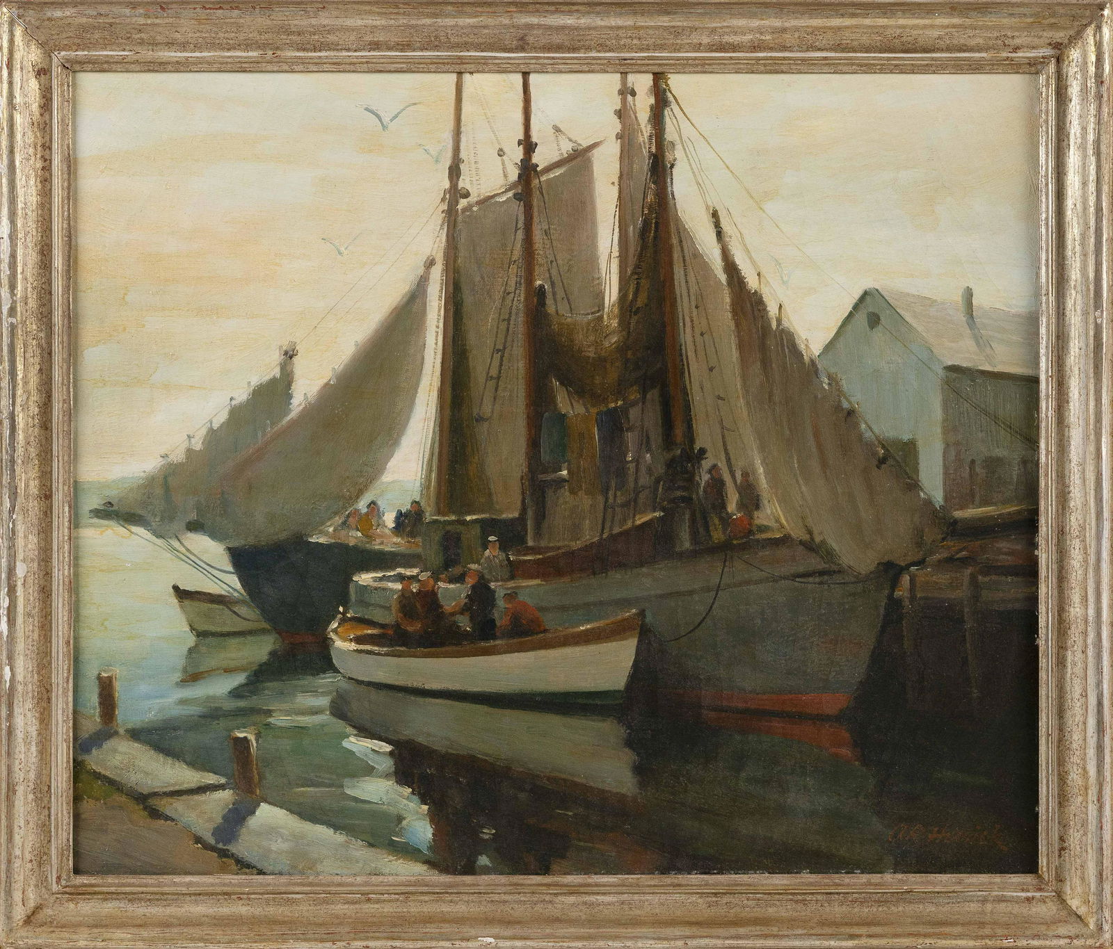 ARTHUR R. HERRICK (Massachusetts, 1897-1970), "Drying (1 of 2)