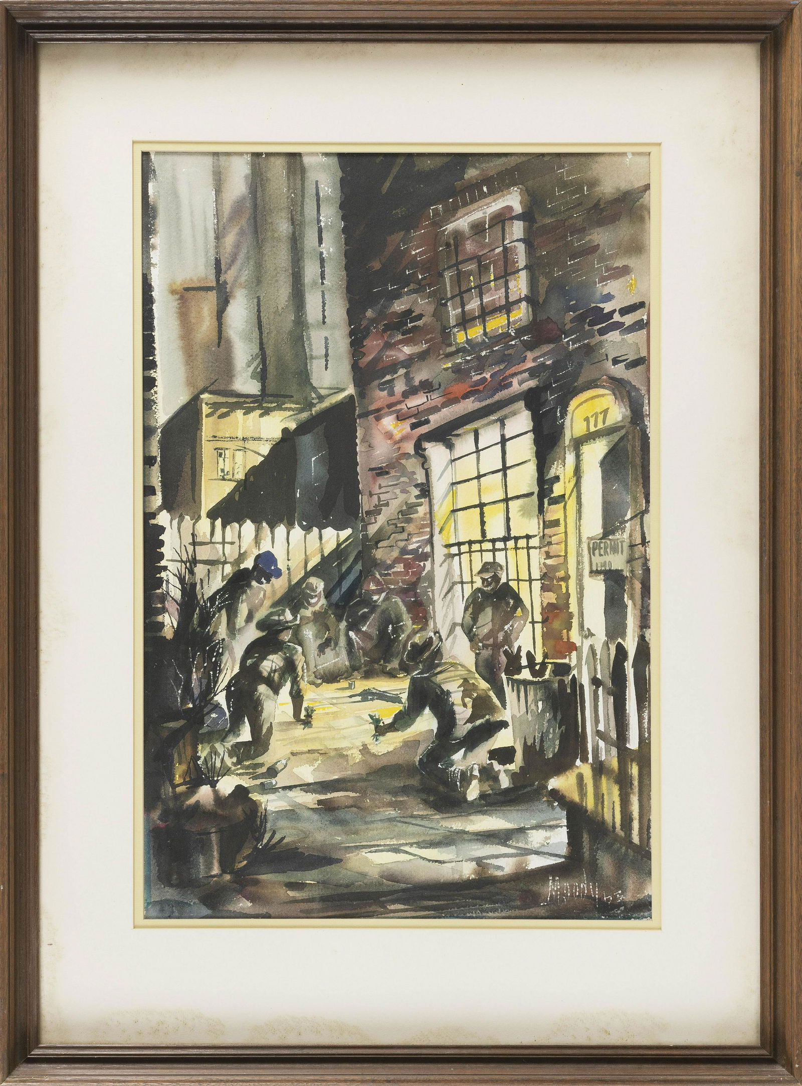 AMERICAN SCHOOL (20th Century,), Sidewalk games at (1 of 3)