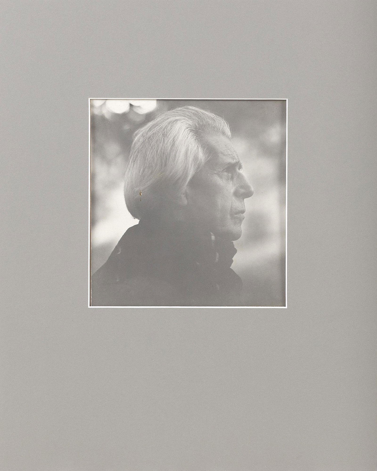 CONSUELO KANAGA (America, 1894-1978), Portrait of Jean: CONSUELO KANAGAAmerica, 1894-1978Portrait of Jean Danserau. Signed in pencil on lower right of mat.Photograph on paper, 9" x 8". Unframed.