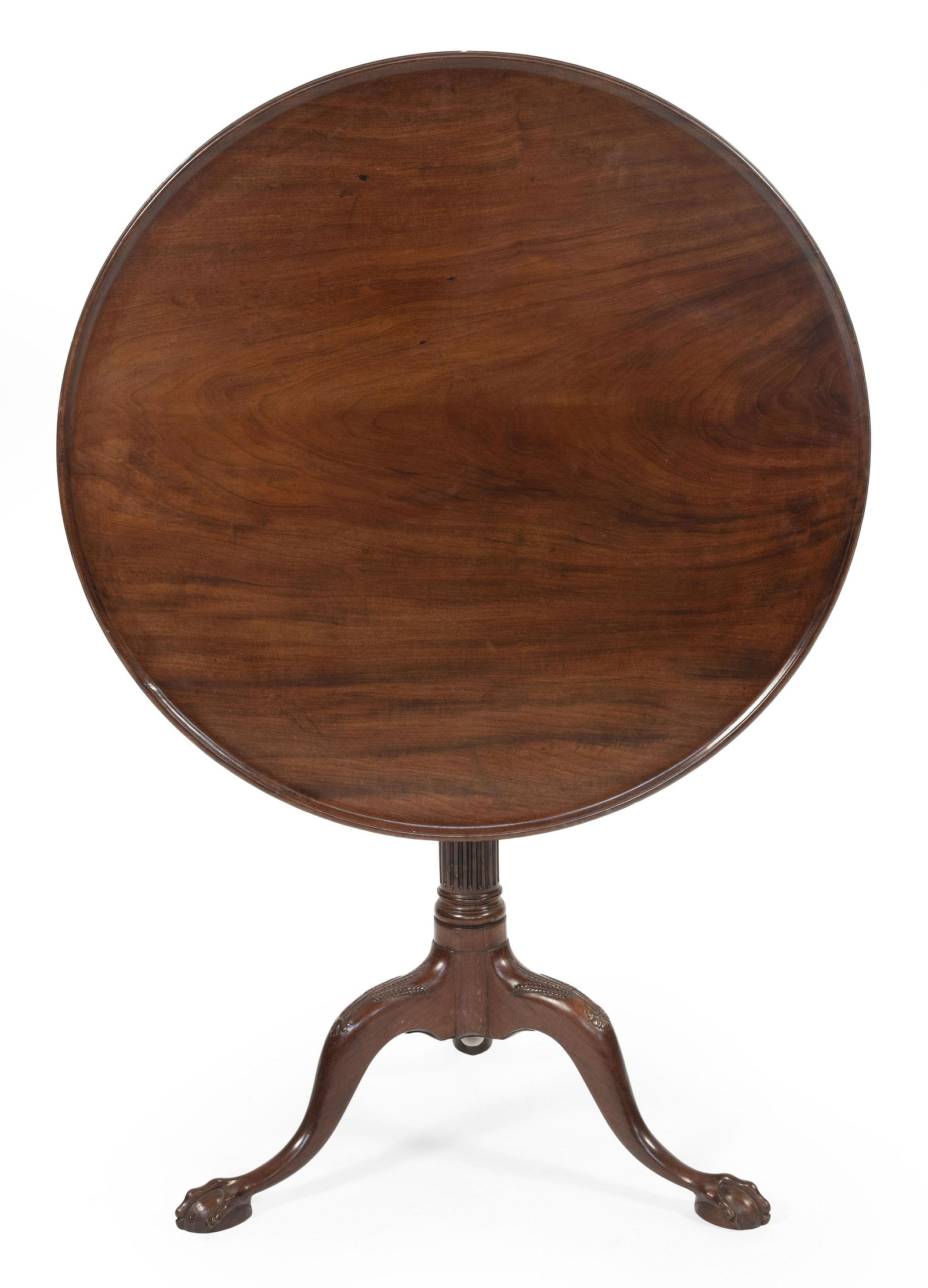 CHIPPENDALE DISH-TOP BIRDCAGE TEA TABLE 19th Century (1 of 2)